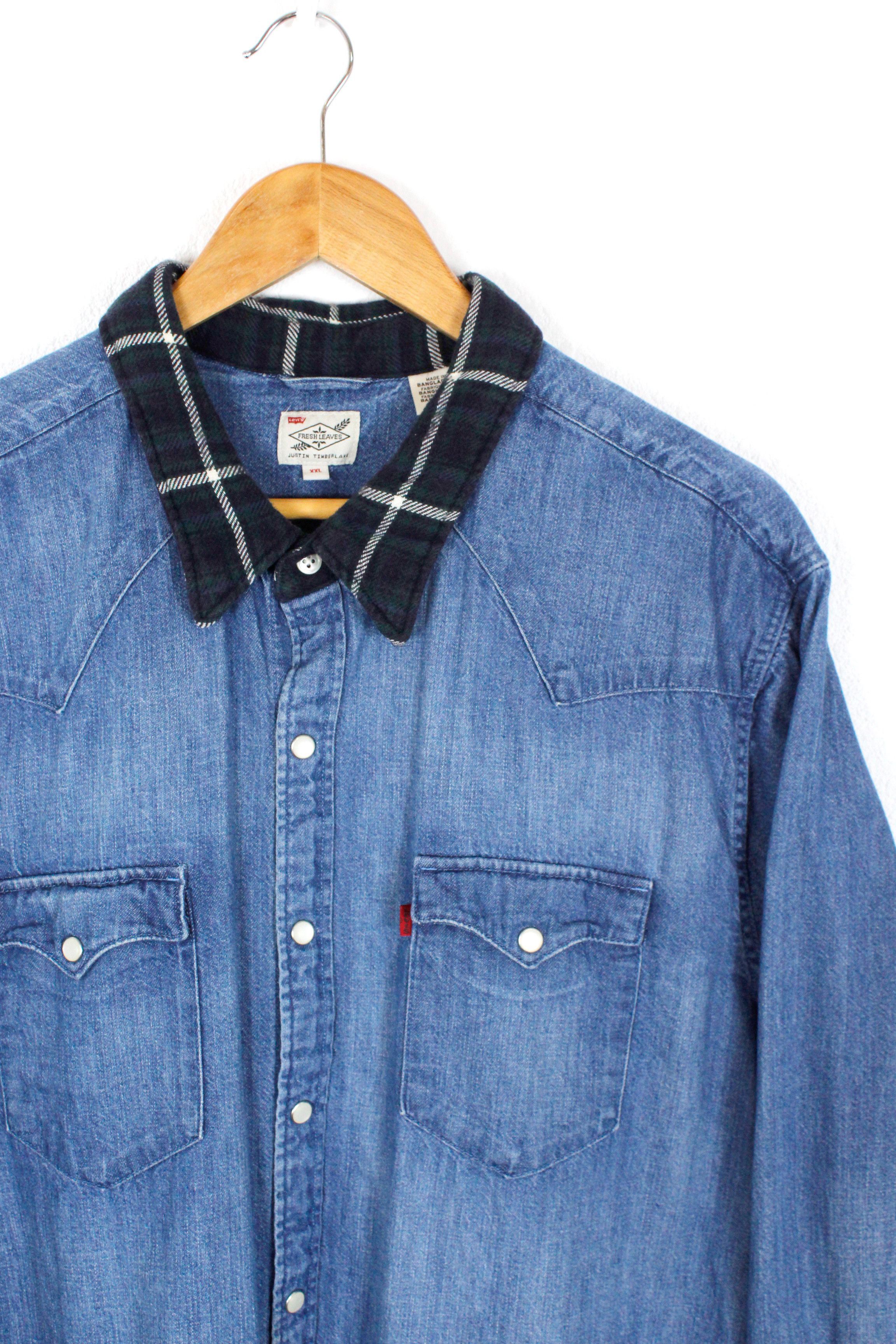 Levi's Levi's x Justin Timberlake Jeans Western Denim Shirt Size US XL / EU 56 / 4 - 3 Thumbnail