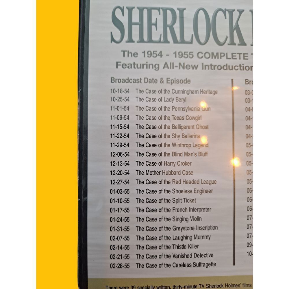 Other Sherlock Holmes Complete TV Series 1954-1955 39 Episodes DVD Size ONE SIZE - 6 Thumbnail