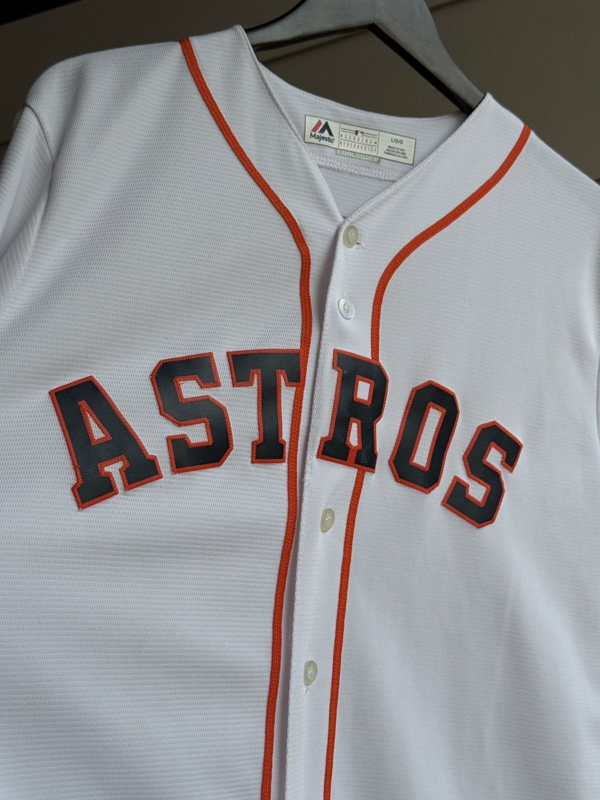 Majestic HOUSTON ASTROS BRAD PEACOCK MAJESTIC 2017 Jersey made in USA Size US L / EU 52-54 / 3 - 7 Thumbnail