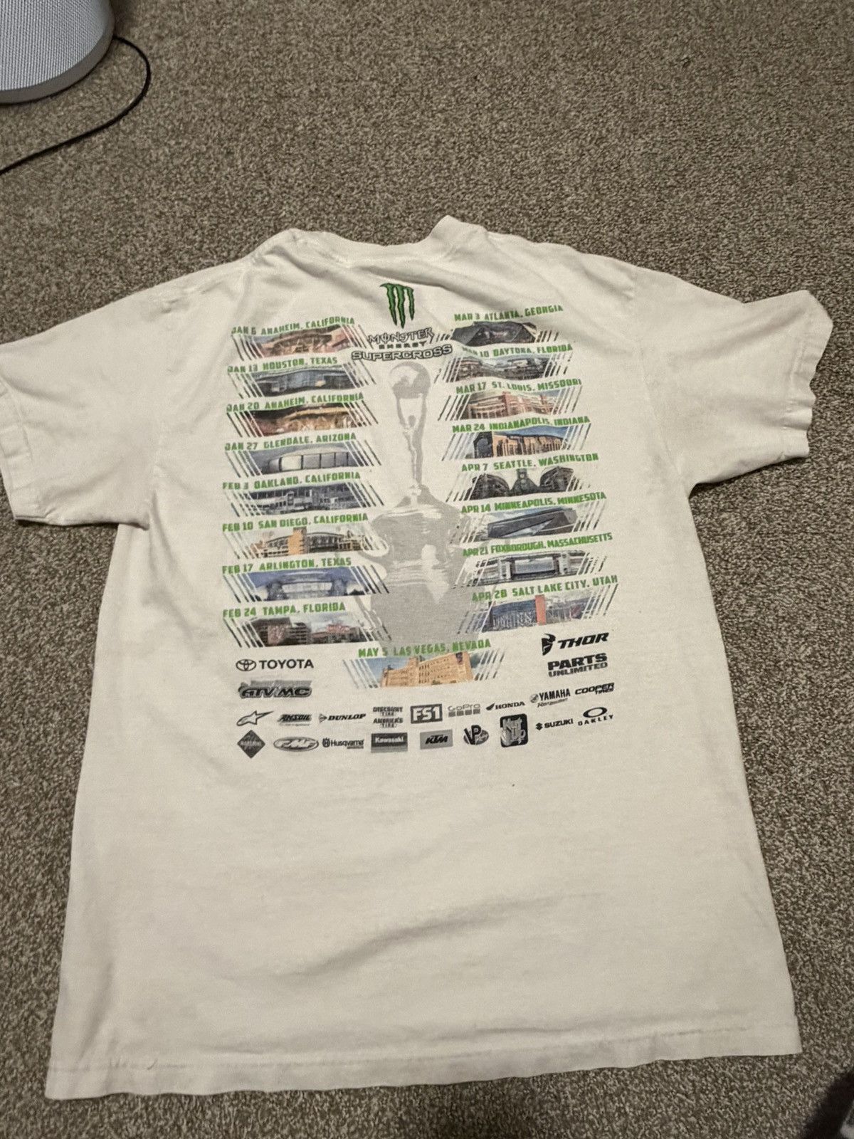 JNCO Monster Energy AMA Supercross FIM World Championship T-Shirt Size US L / EU 52-54 / 3 - 2 Thumbnail