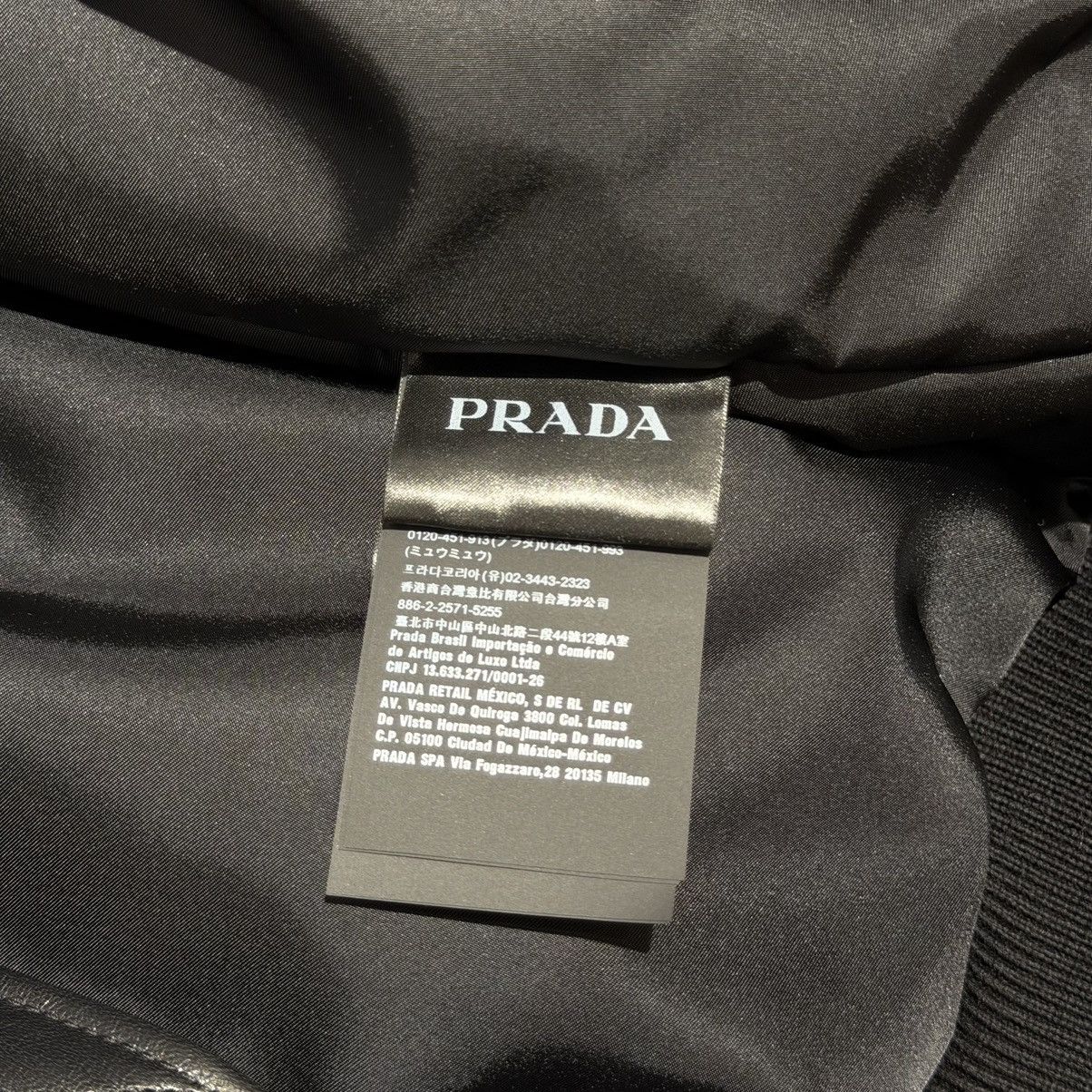 Prada Prada Nappa Leather Bomber Jacket Size US M / EU 48-50 / 2 - 11 Thumbnail