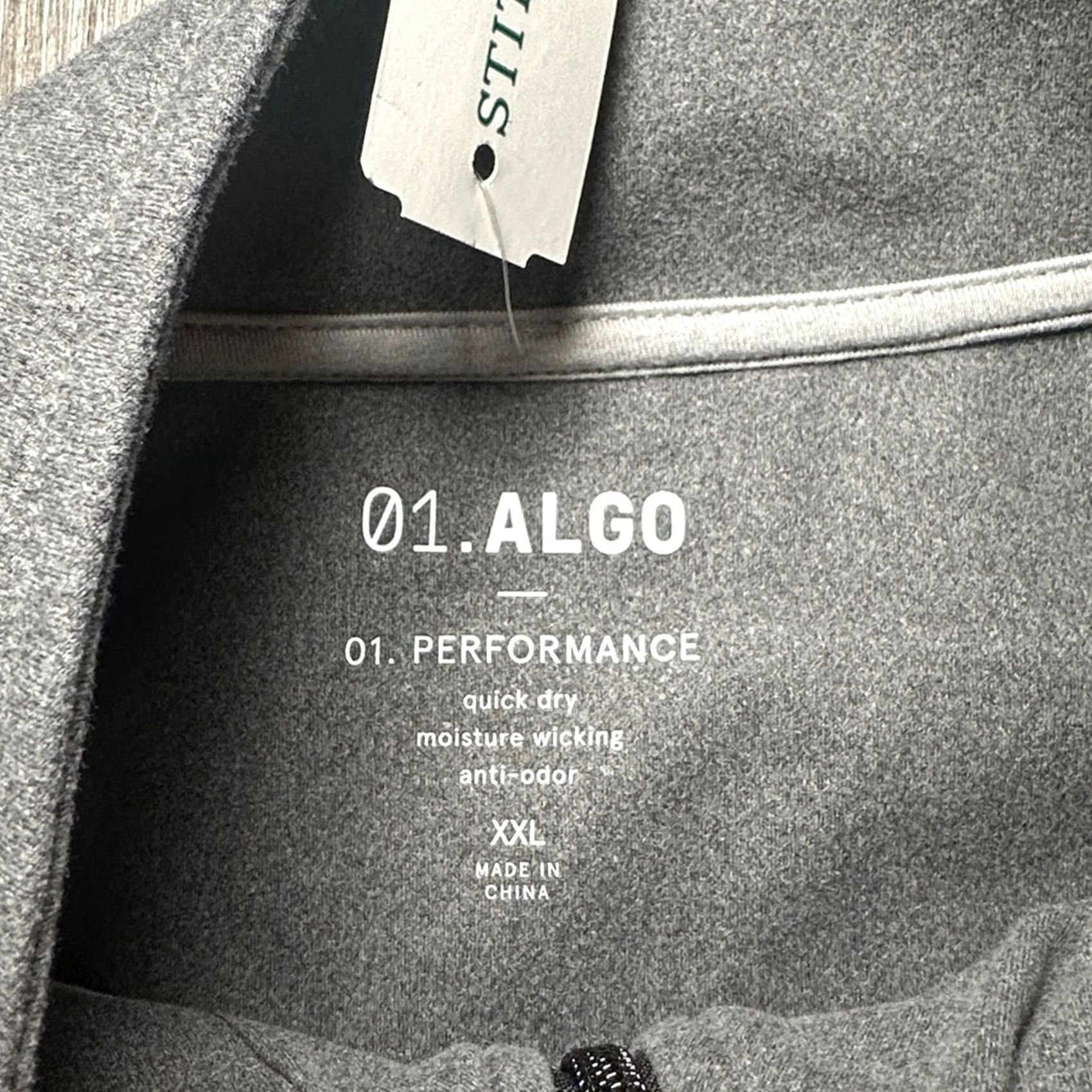 Vintage 01.Algo Alfred Lounge Performance Quick Dry Quarter Zip Pullover 2XL Hoodie Gray Mens Regular 2XL Pullover Hoodie 01.Algo Size US XXL / EU 58 / 5 - 7 Thumbnail
