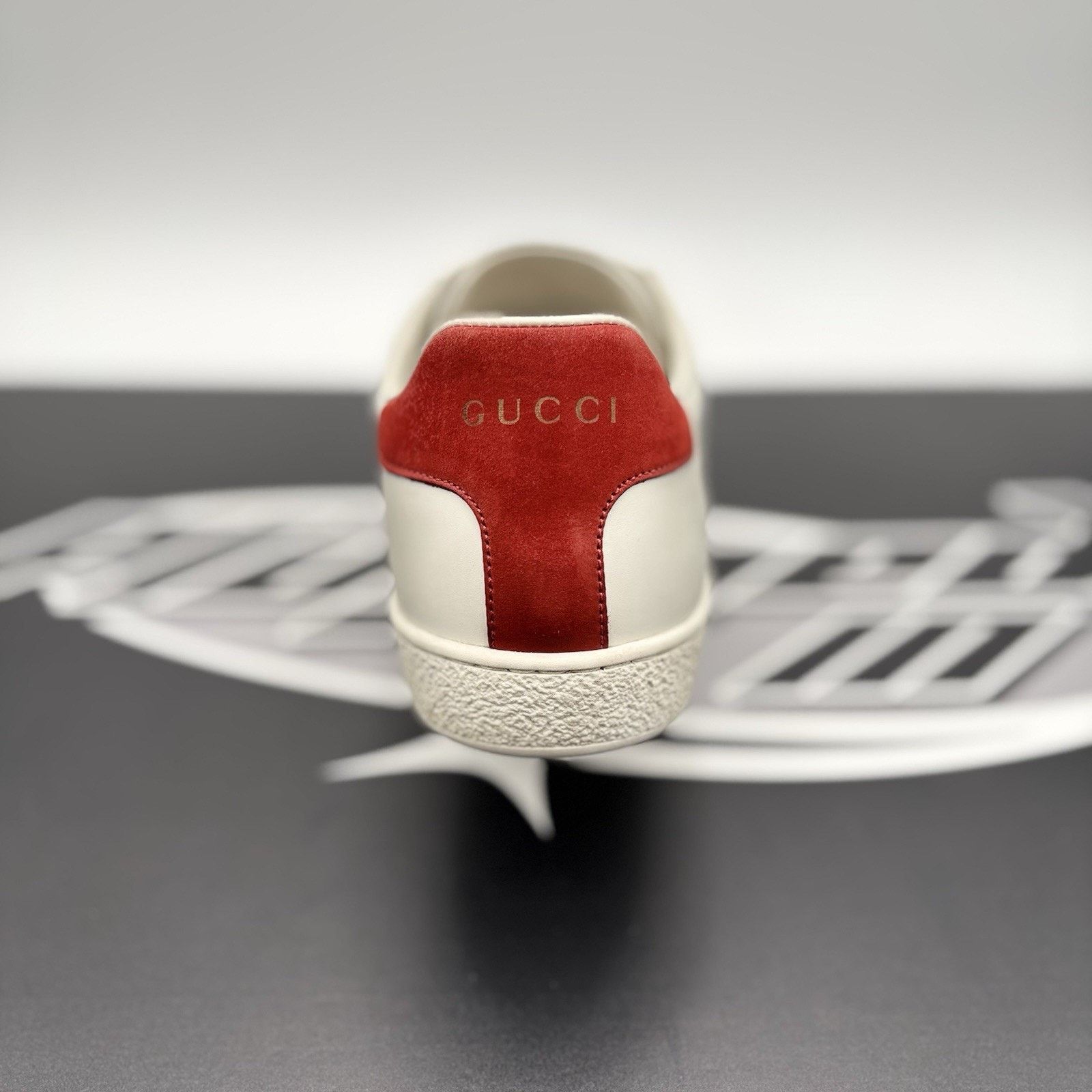 Gucci Gucci Ace Web 'Interlocking G - White Red Green ‘ | GOOD! Size US 7 / IT 37 - 3 Thumbnail