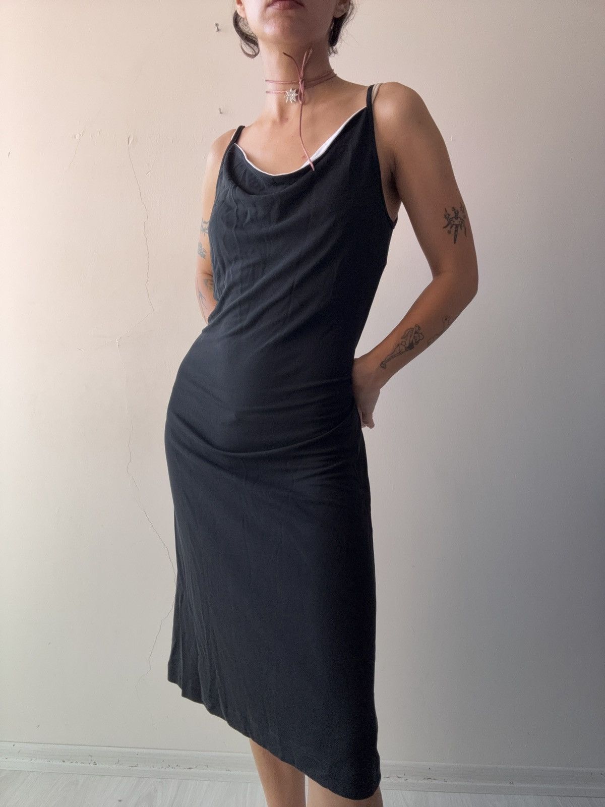Vintage Parisian dress Size L / US 10 / IT 46 - 1 Thumbnail