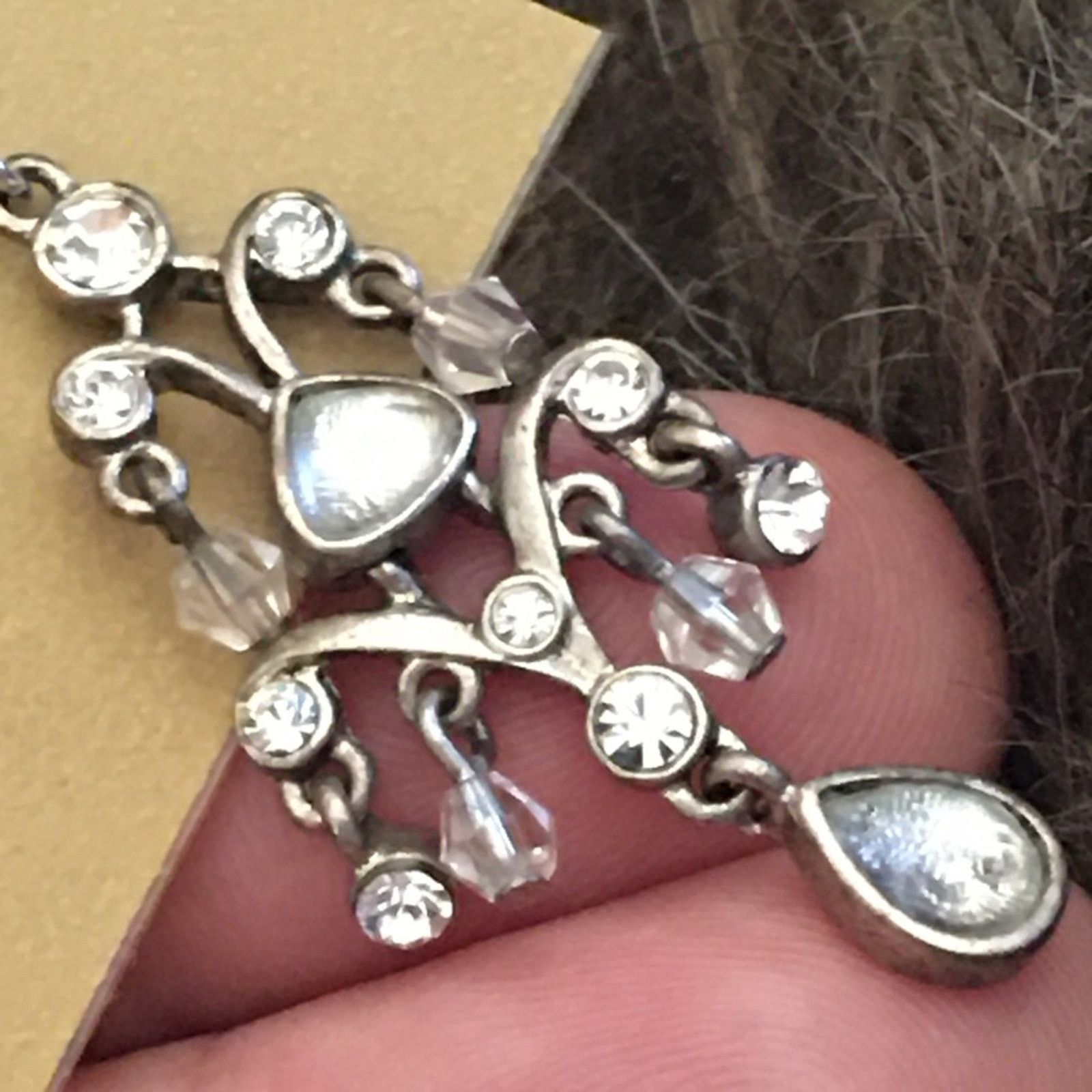 Jewelry Vintage Liz Claiborne glass chandelier earrings Size ONE SIZE - 4 Thumbnail