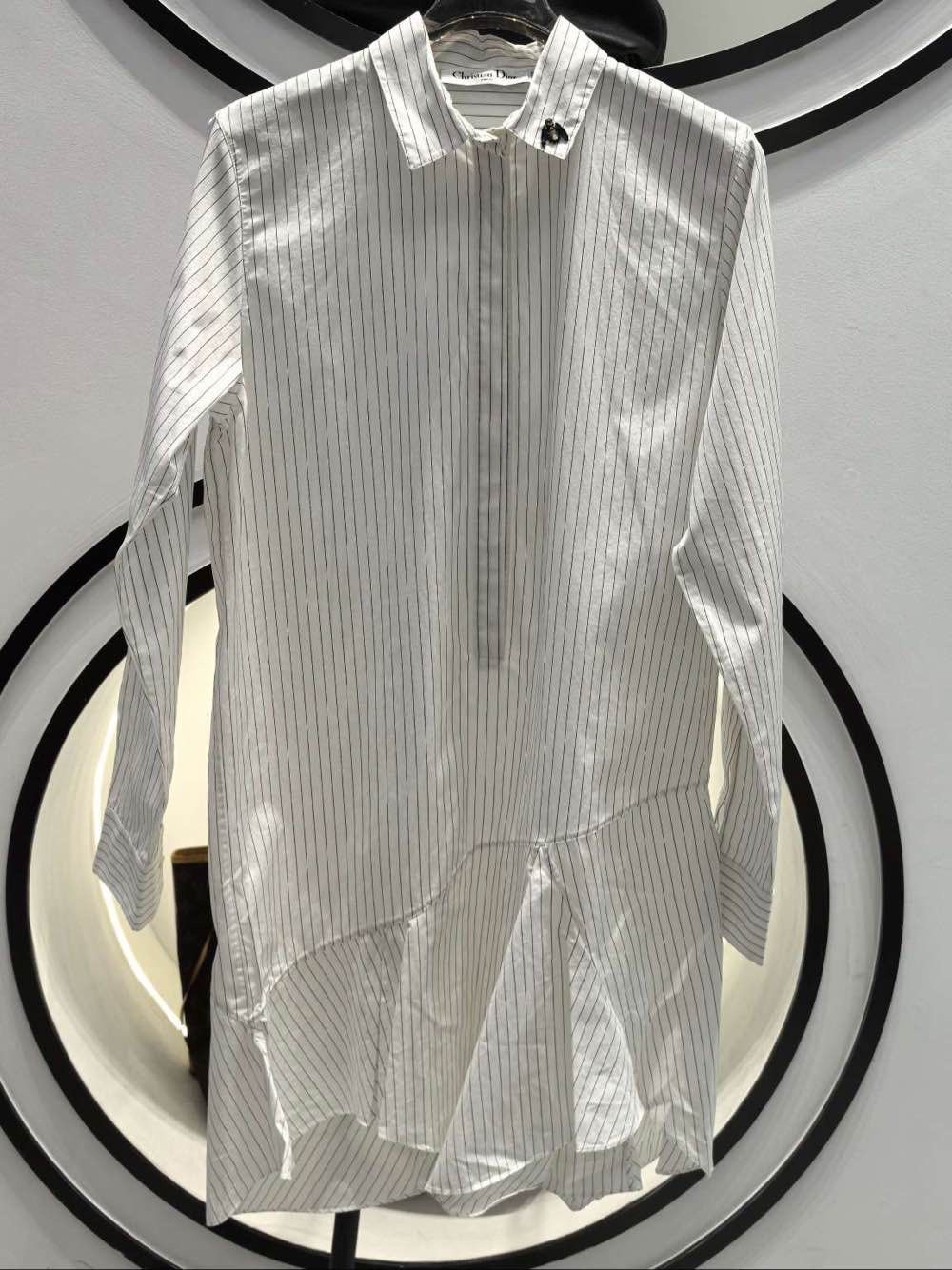 Dior Christian Dior Striped Bee Embroidered Shirt Size FR 36 Size XS / US 0-2 / IT 36-38 - 1 Thumbnail
