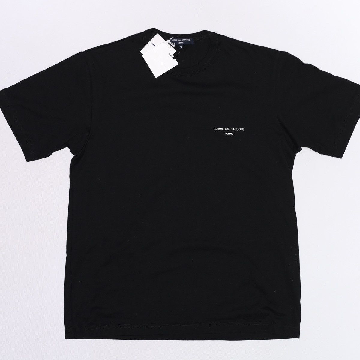 Comme des Garcons NWT Comme Des Garcons Homme Black Logo Tee Size US M / EU 48-50 / 2 - 1 Thumbnail