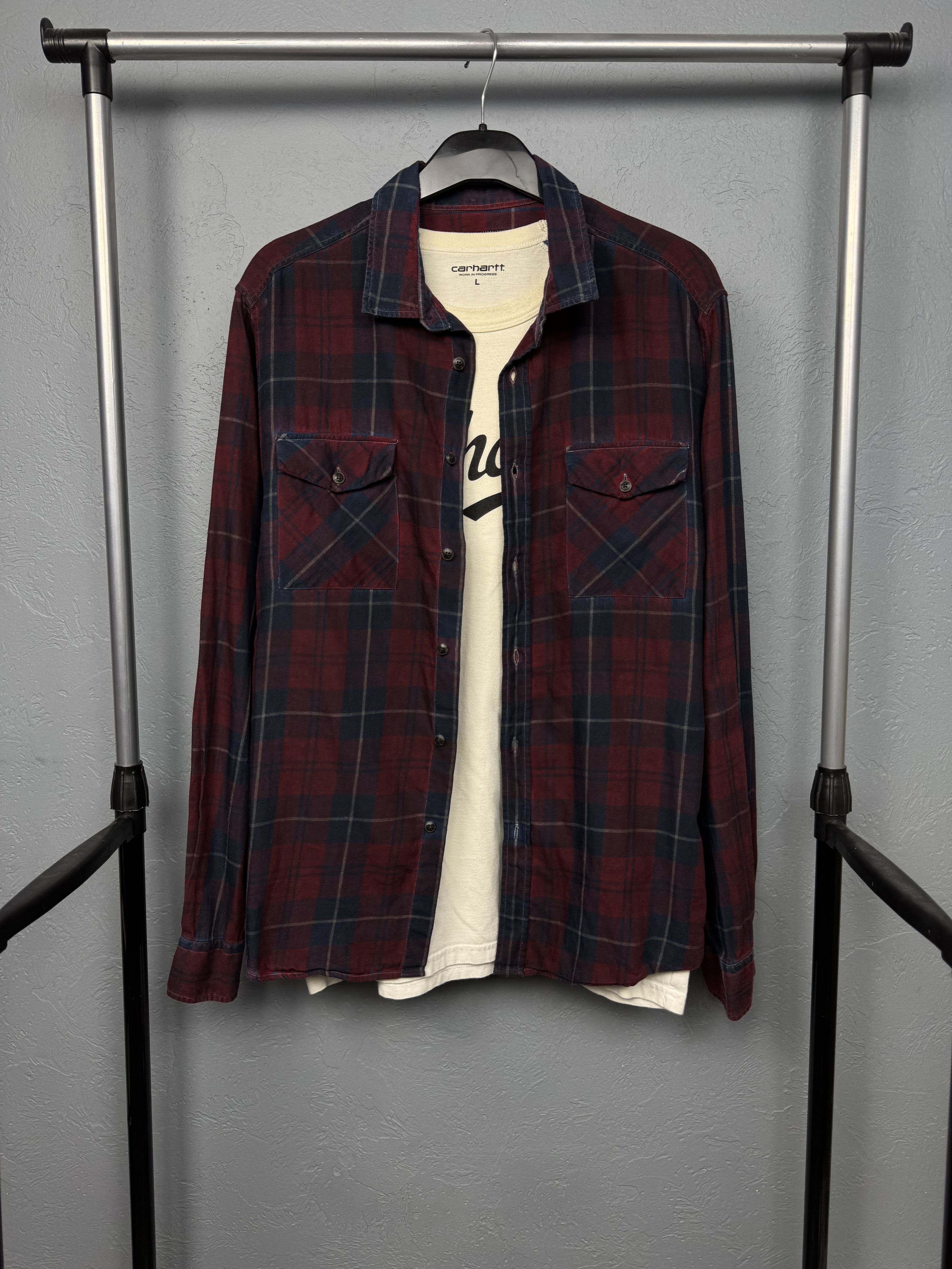 Barbour Barbour International Mens Stanley Flannel Plaid Shirt Size US L / EU 52-54 / 3 - 1 Thumbnail