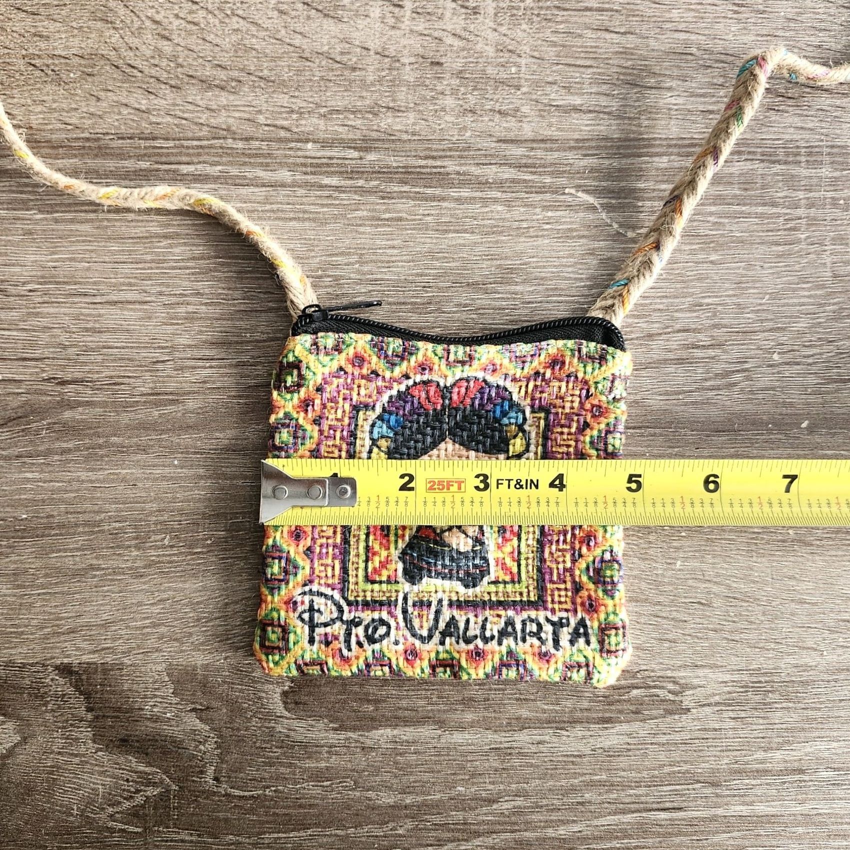 Vintage Pro Vallarta Mexican Little Girl Design Shoulder Bag Coin Mini Bag Brown Mini Bag Women Adult Size ONE SIZE - 4 Thumbnail