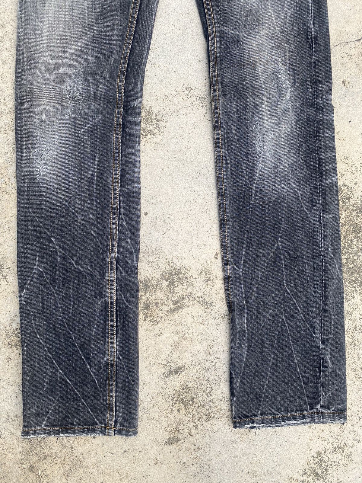 If Six Was Nine Japanese Brand Semantic Clawmark Straightcut Denim Jeans Size US 31 - 10 Thumbnail