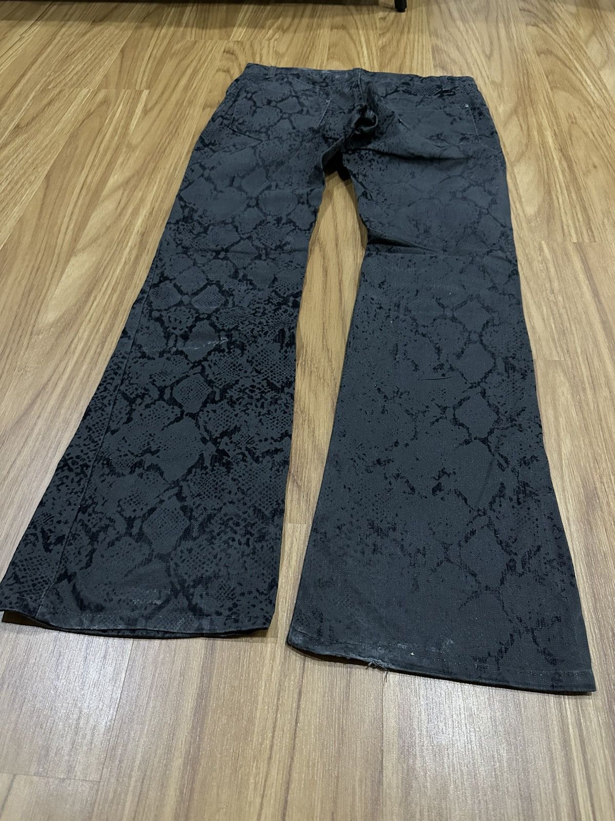 If Six Was Nine Semantic Design "Python" Woven Flared Jeans Size US 30 / EU 46 - 9 Thumbnail