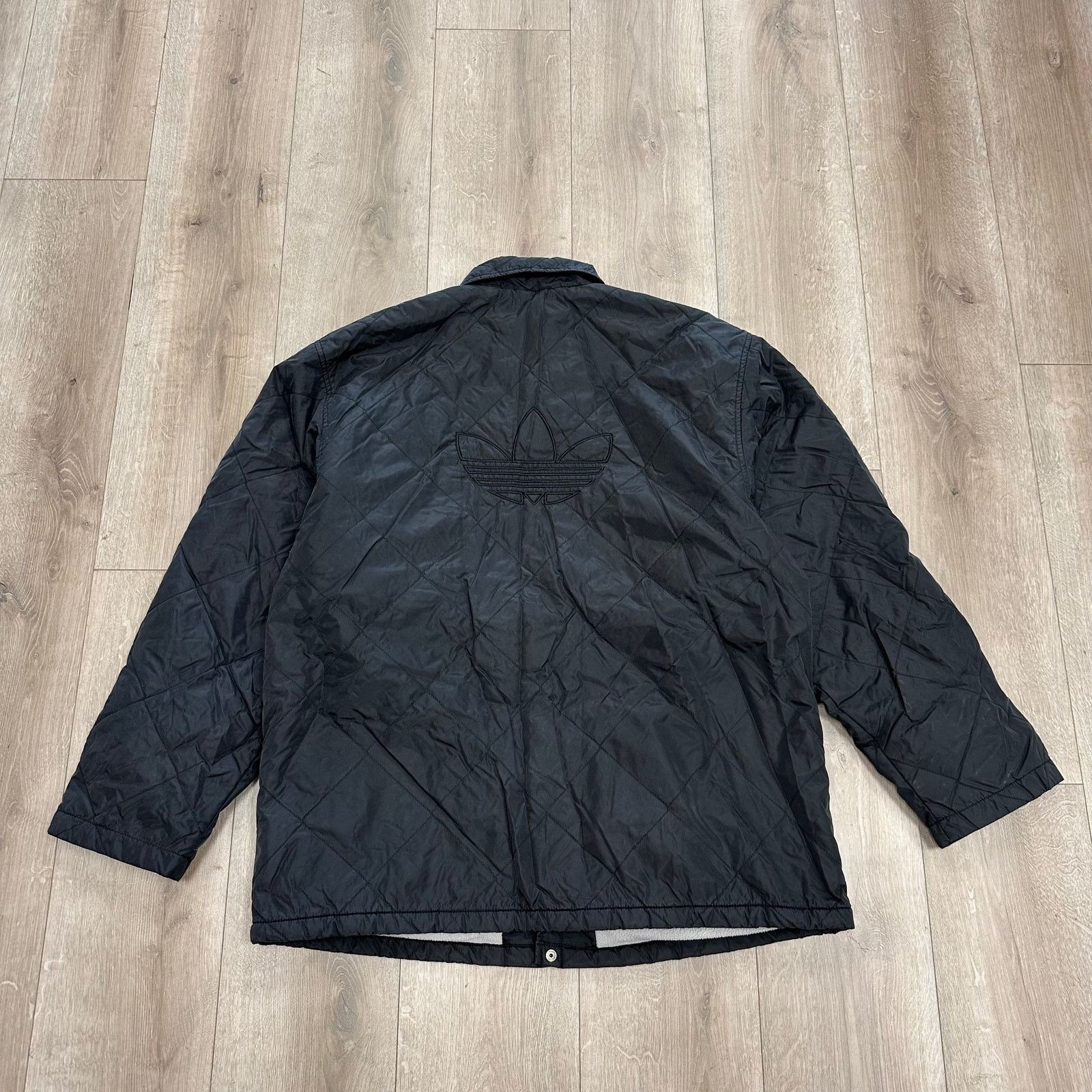 Adidas Vintage Adidas Quilted Parka Puffer Jacket Coat Black XXL Size US XXL / EU 58 / 5 - 5 Thumbnail