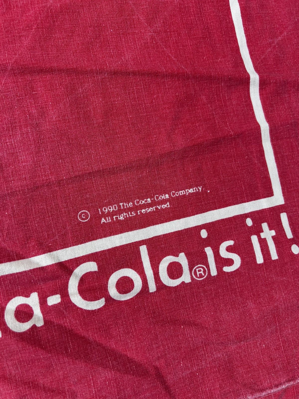 Coca Cola × Vintage Coca Cola vintage sheets 90s berdom red fullprint Size ONE SIZE - 3 Thumbnail
