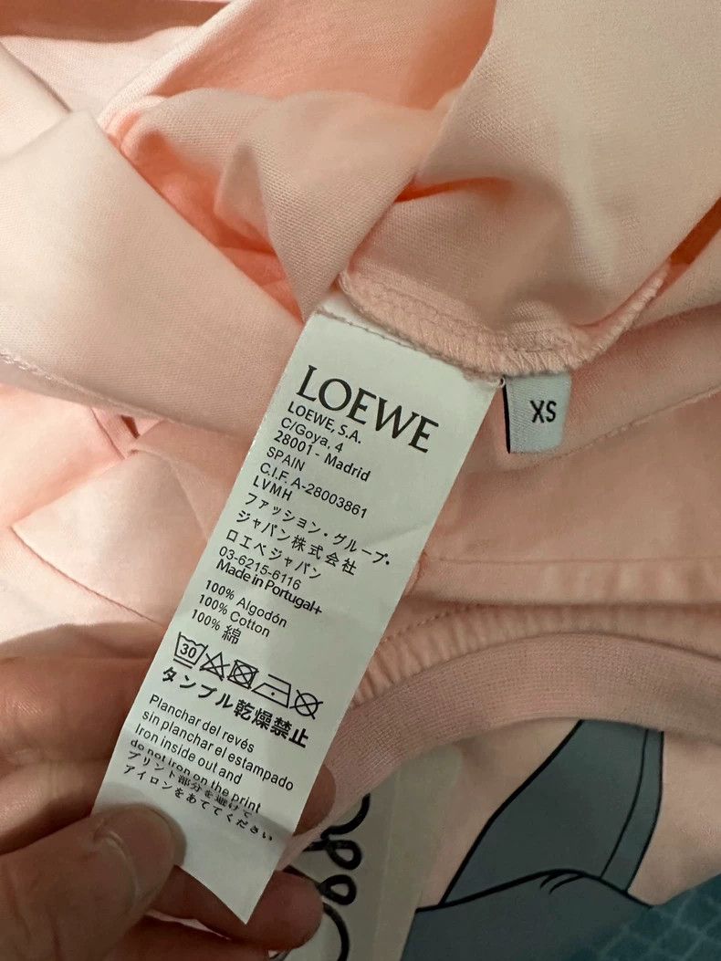 Loewe LOEWE Pink T-shirt with little elephant Size XS / US 0-2 / IT 36-38 - 3 Thumbnail