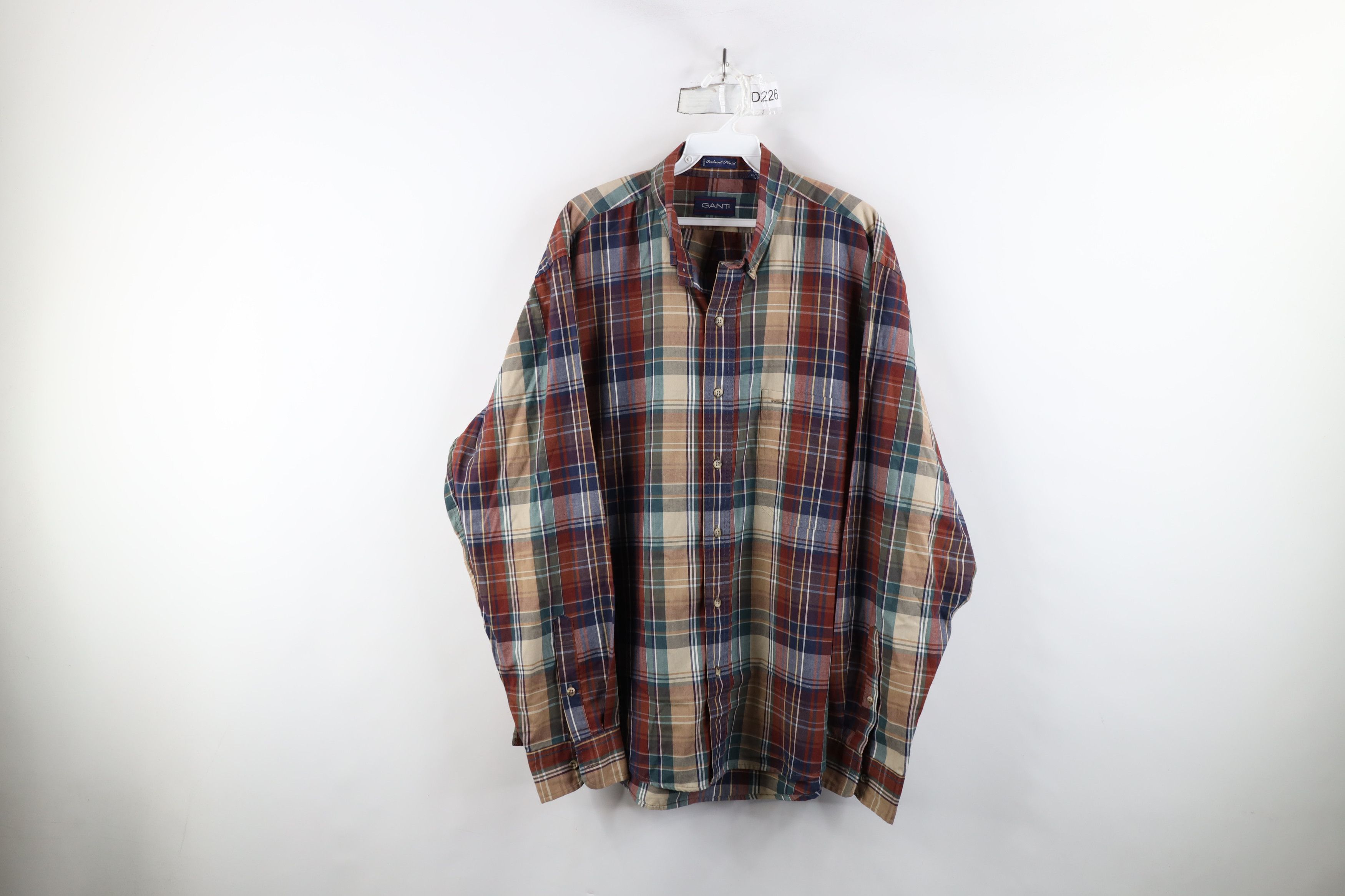 Vintage Vintage 90s Streetwear Tone Plaid Collared Button Down Shirt Size US XL / EU 56 / 4 - 1 Thumbnail