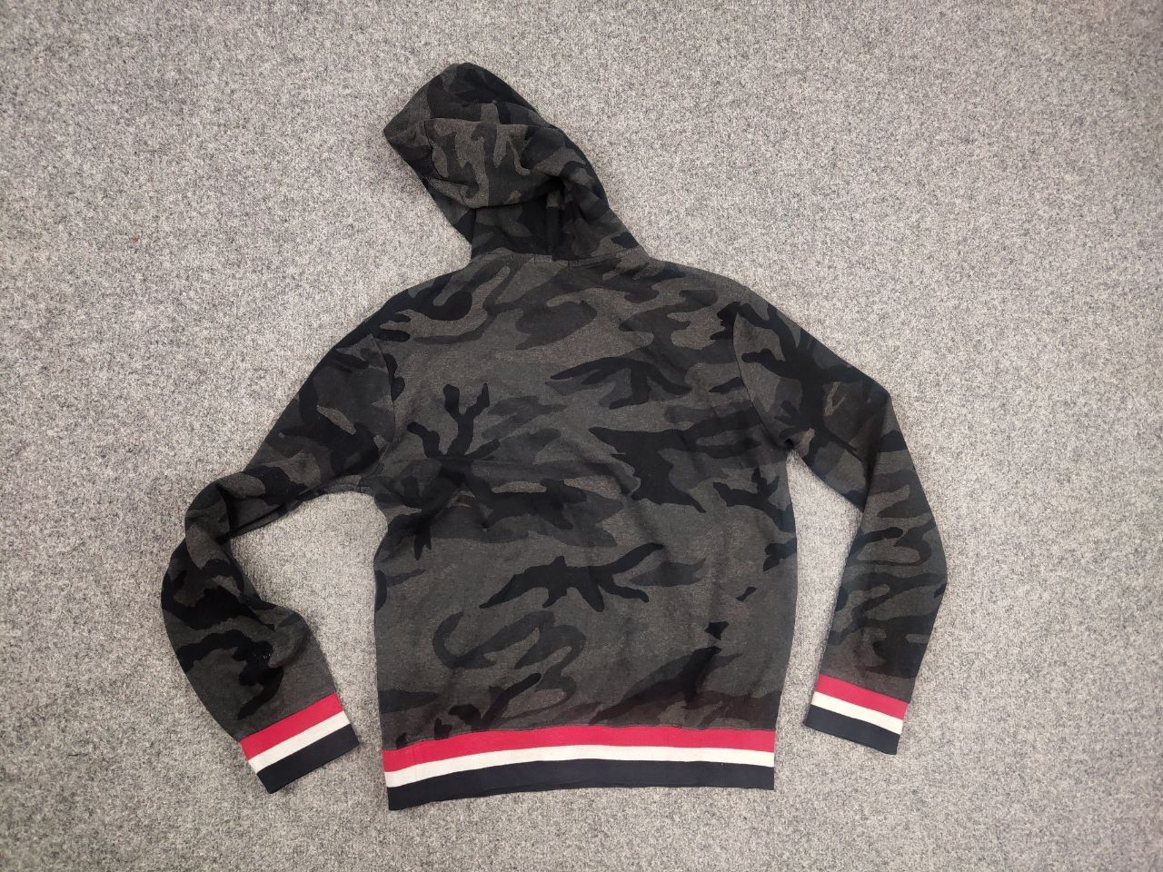 Polo Ralph Lauren Polo Ralph Lauren camo Gray Letterman hoodie Vintage Style Size US S / EU 44-46 / 1 - 10 Thumbnail