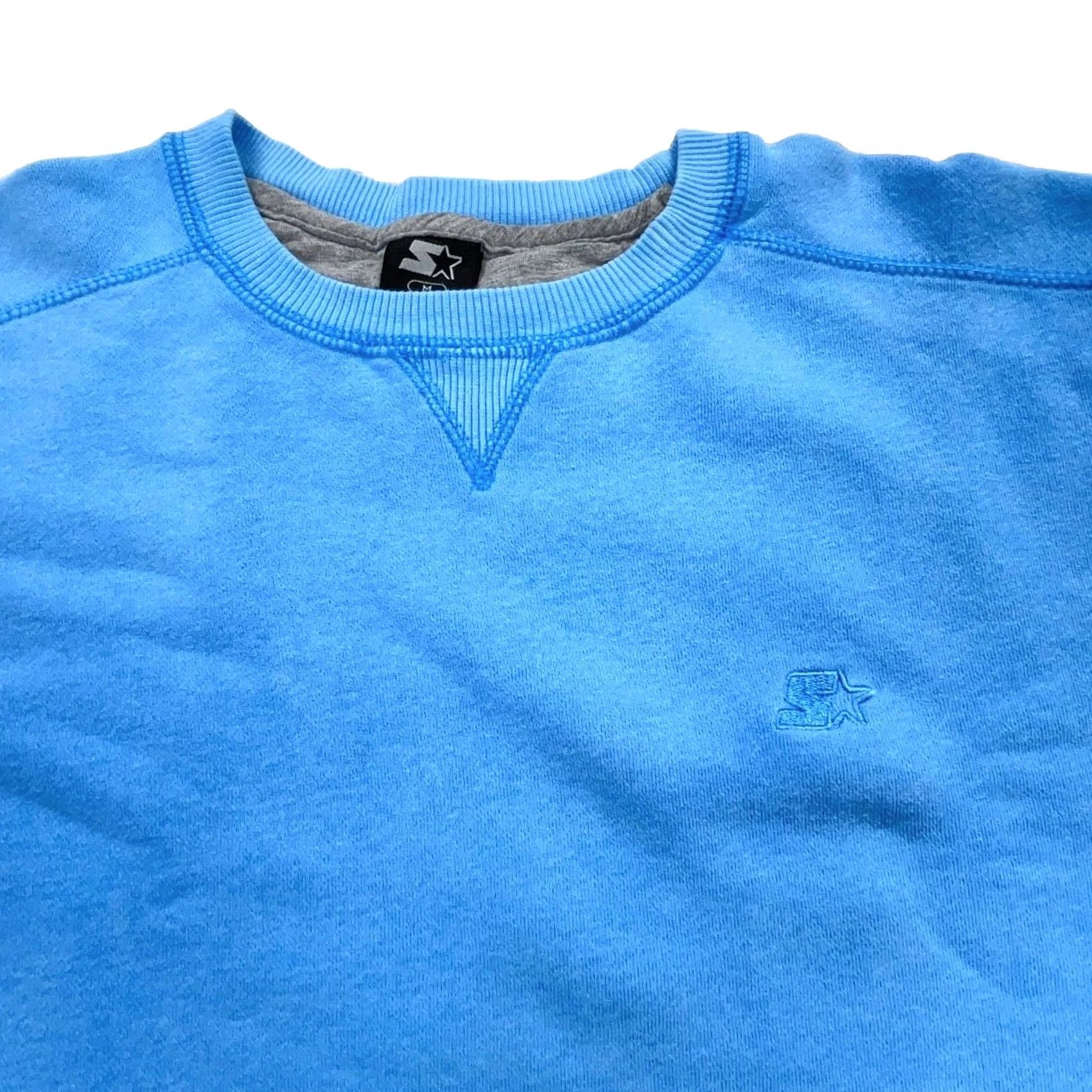 Starter VINTAGE Starter Sweatshirt Men Medium Carolina Blue Crewneck Pullover Embroidered Logo Clothing Sweatshirt Men Blue Size US M / EU 48-50 / 2 - 2 Thumbnail