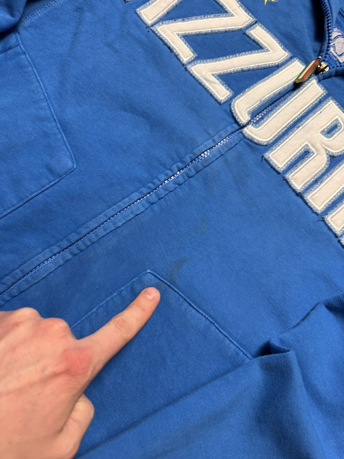 Vintage Vintage Italia soccer track jacket size S big logo Azzurri Size US S / EU 44-46 / 1 - 3 Thumbnail