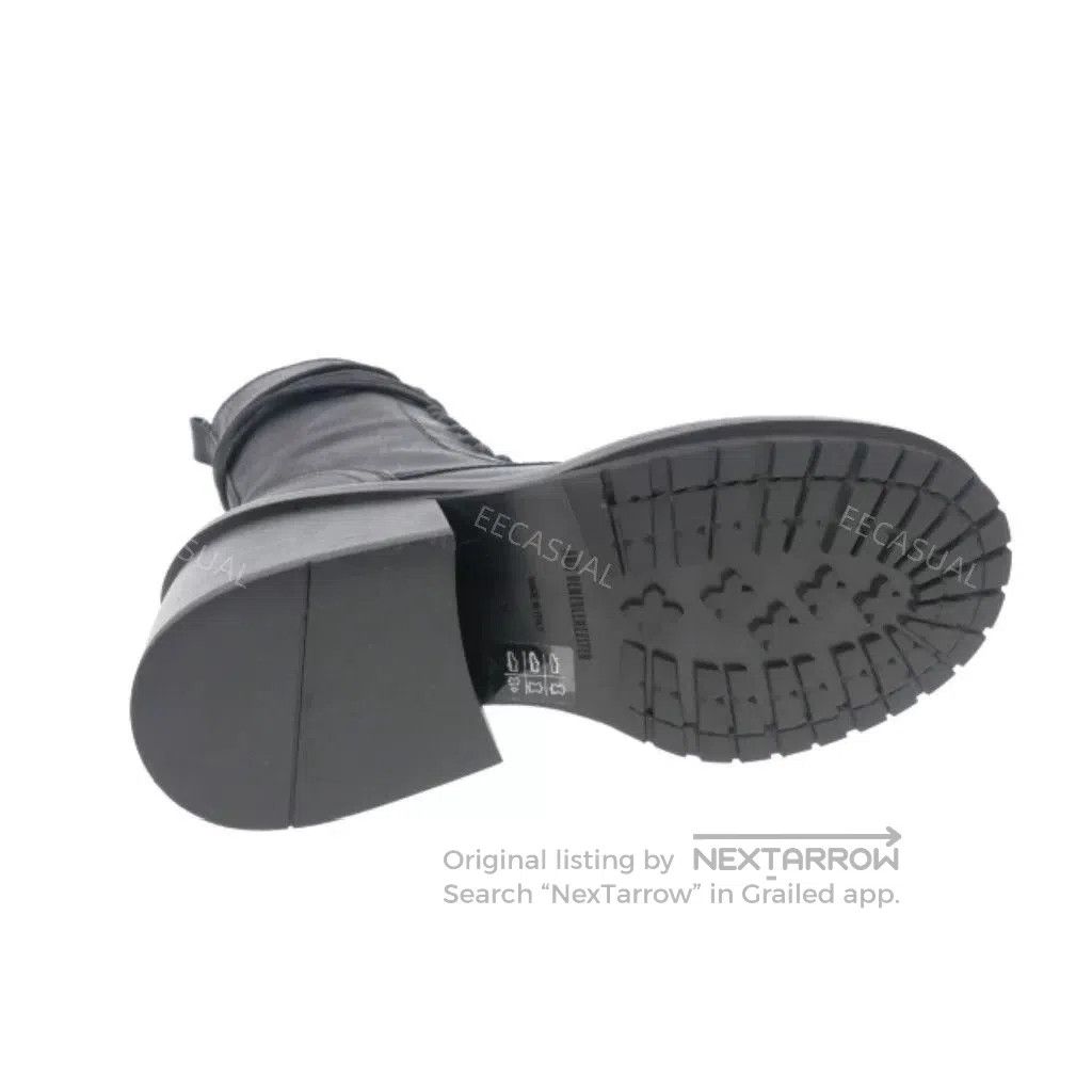 Ann Demeulemeester Elegant Black Leather High Heeled Boots. Size US 4 / IT 34 - 8 Thumbnail
