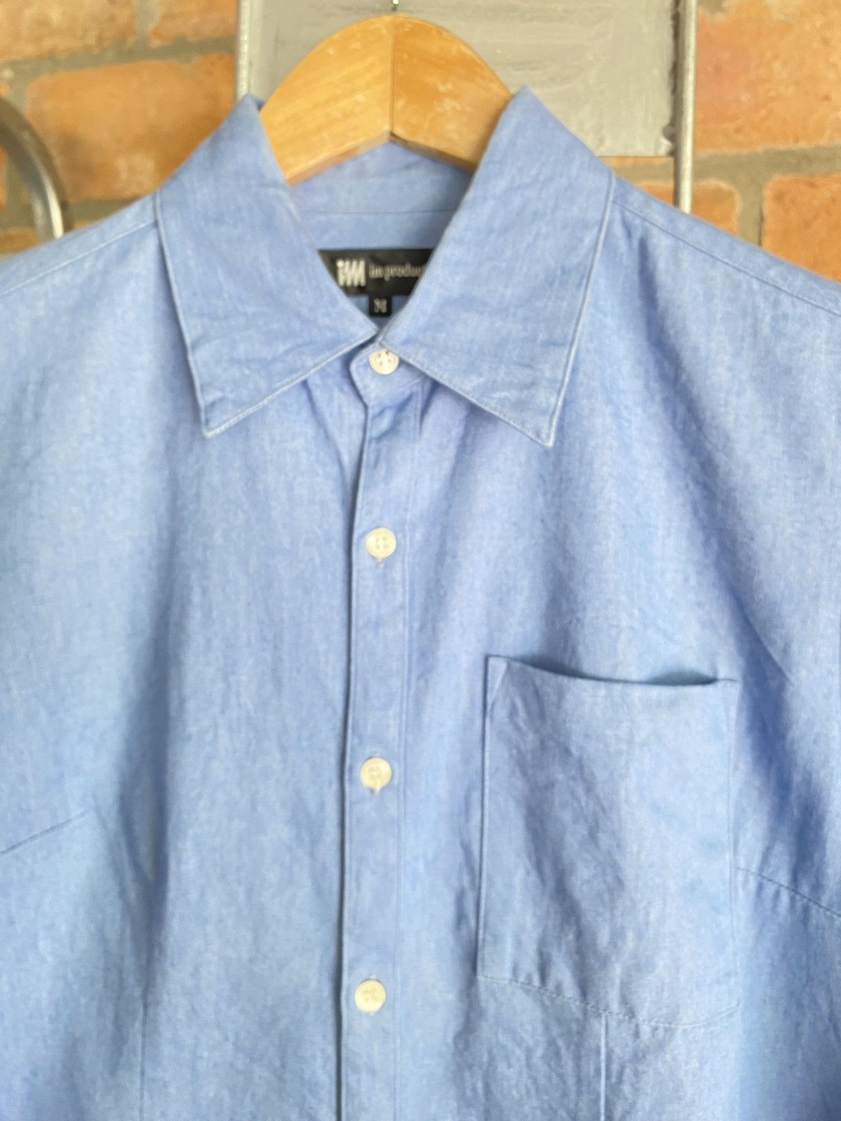 Issey Miyake IM product Soft Blue Denim Shirt Size M / US 6-8 / IT 42-44 - 6 Thumbnail