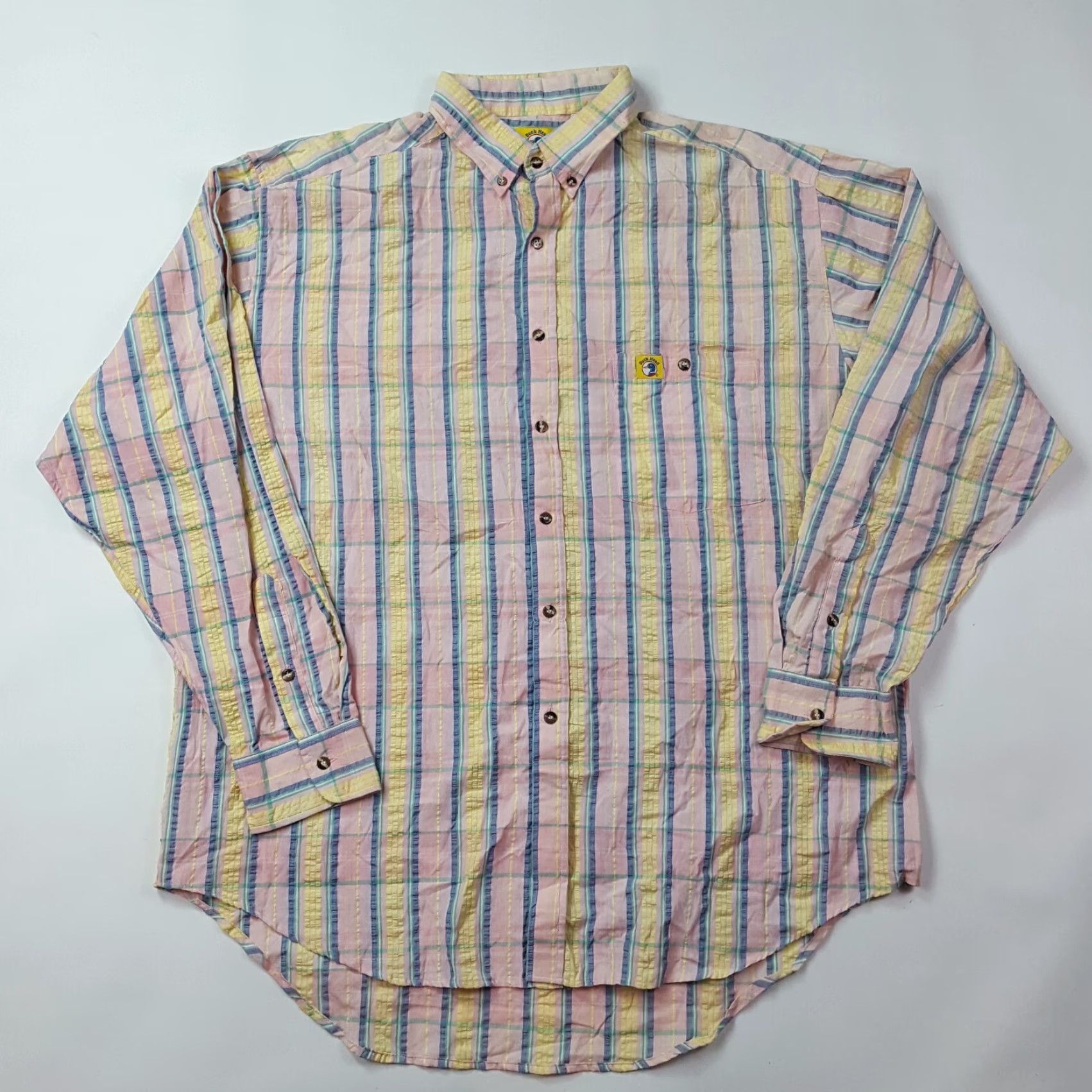 Vintage VINTAGE Duck Head Shirt XL Pink Plaid Button-Up Collared 90s Retro Workwear Mens Size US XL / EU 56 / 4 - 3 Thumbnail