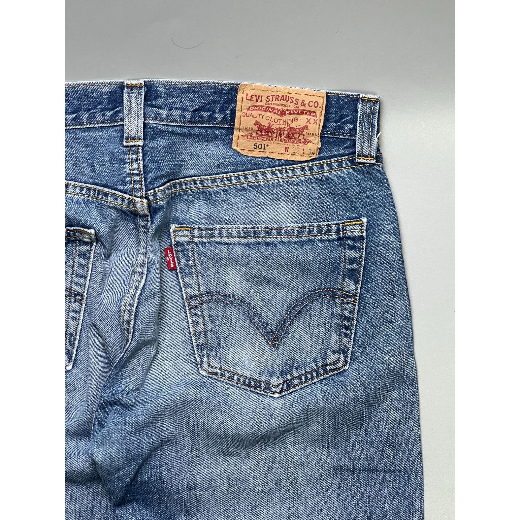 Levi's Levi’s 501 Distressed Denim Jeans Pants (Y1061) Size US 32 / EU 48 - 13 Thumbnail