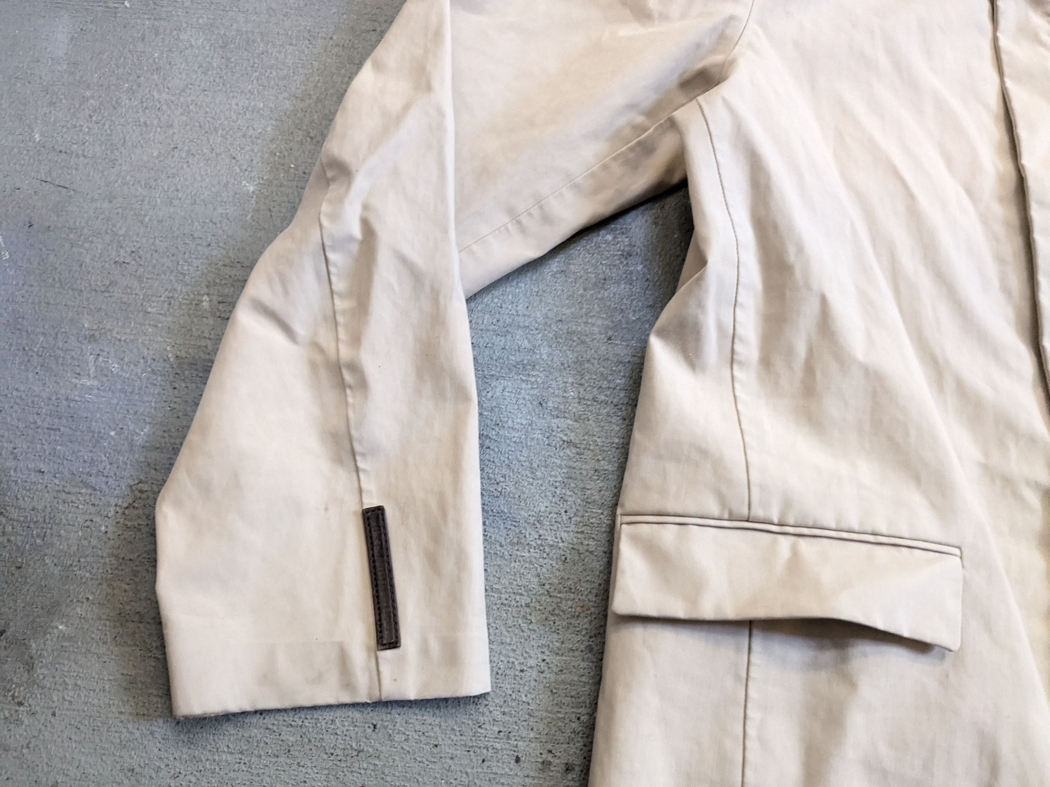 Prada Prada Jacket Beige Medium Cotton Bomber Zip Up Coat Size US M / EU 48-50 / 2 - 5 Thumbnail