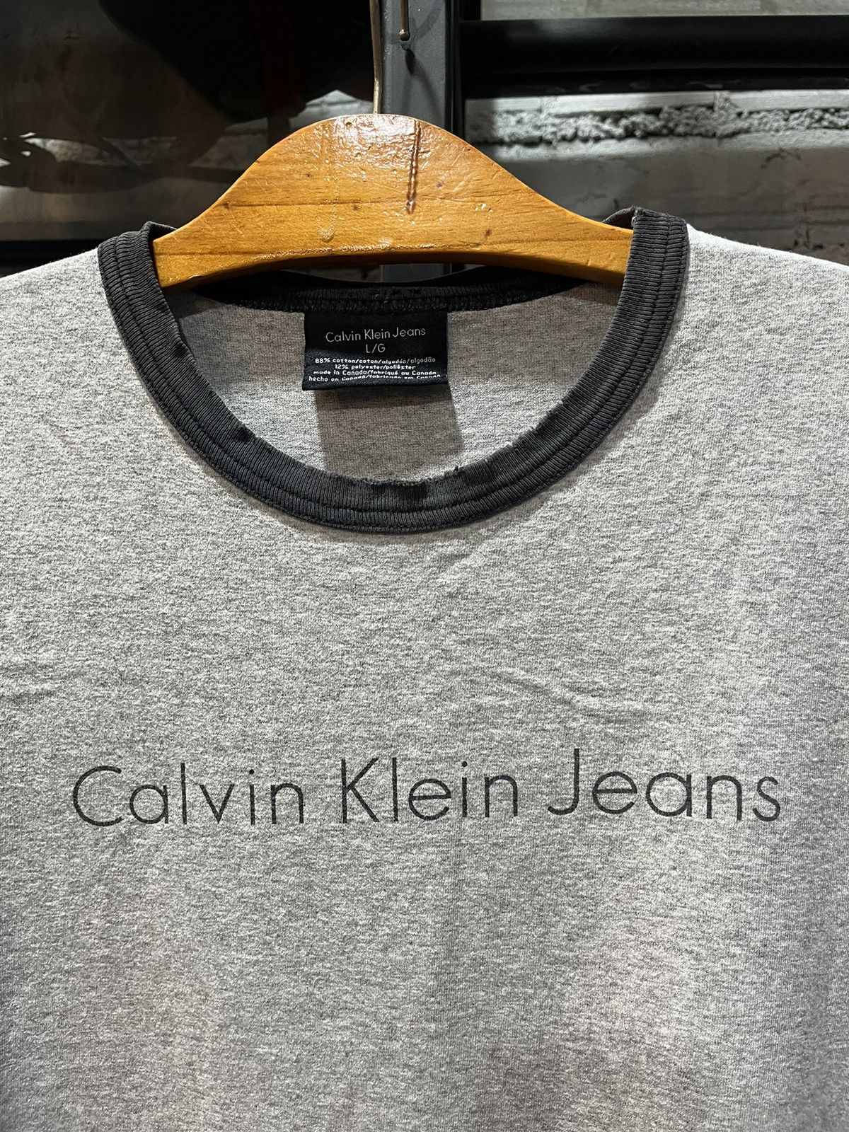 Calvin Klein CK Calvin Klein Jeans Ringer Tee 90s Size US L / EU 52-54 / 3 - 3 Thumbnail