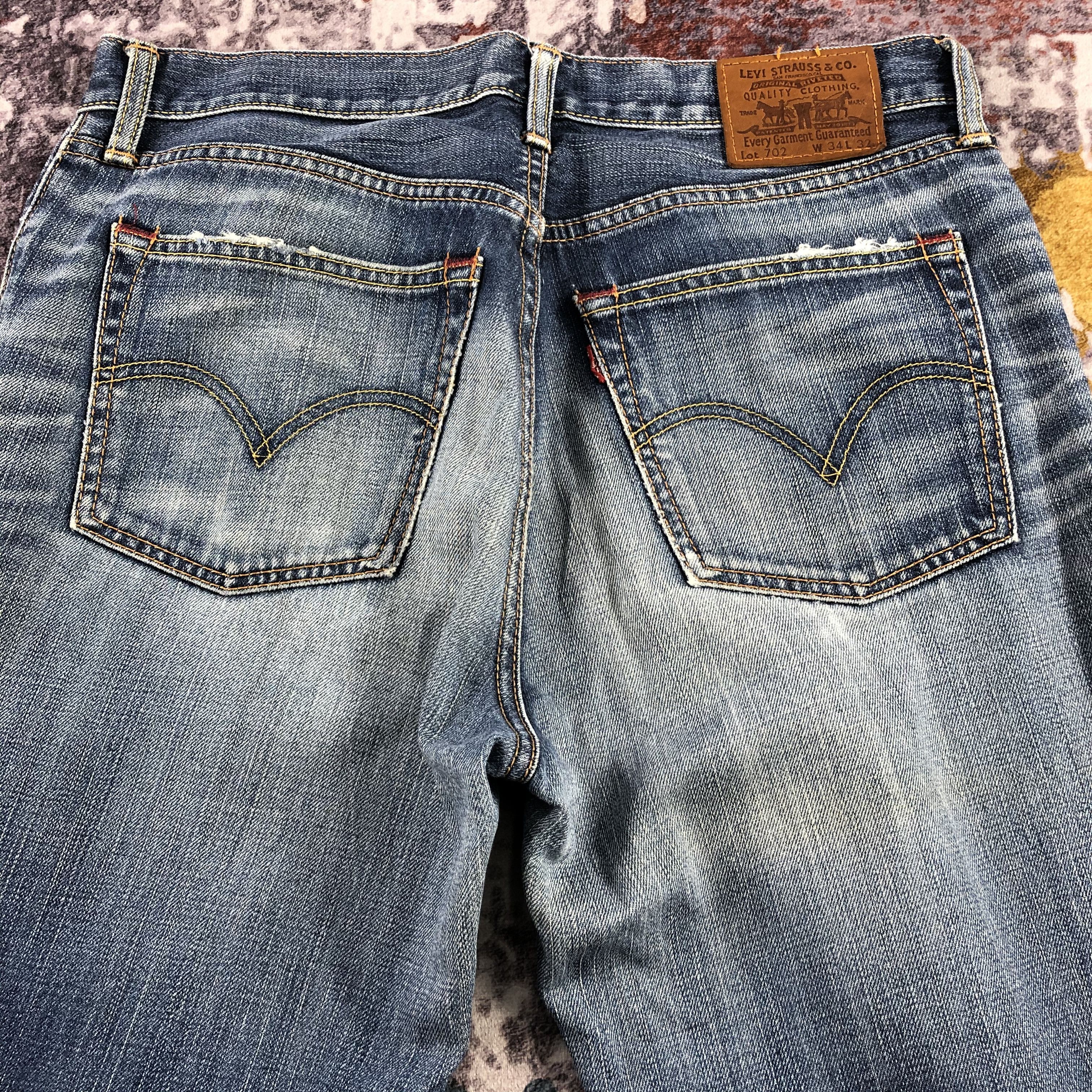 Levi's × Vintage Vintage 90s Blue Wash Levis 702 Jeans-JM2806 Size US 35 - 5 Thumbnail