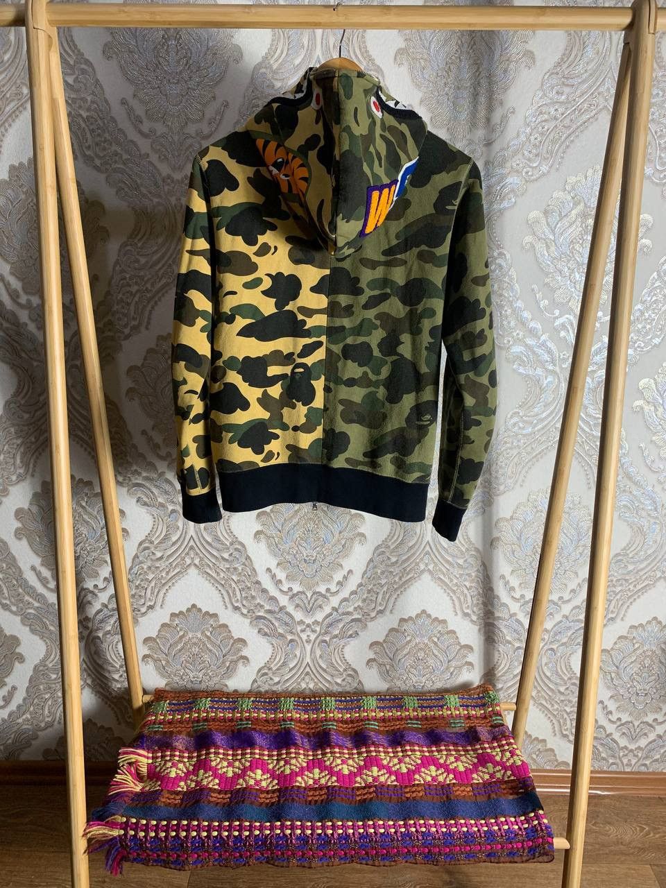 Bape 1st Camo Half Shark Full Zip Hoodie Size US S / EU 44-46 / 1 - 22 Thumbnail