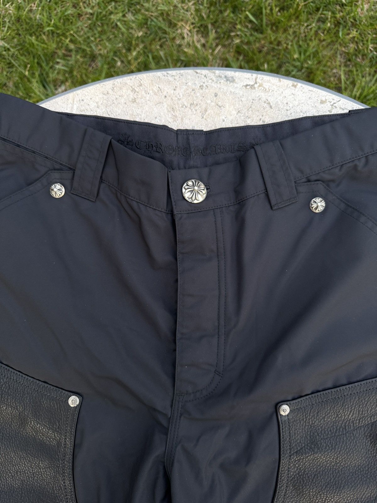 Chrome Hearts Chrome Hearts Nylon Leather Double Knee Shorts Size US 30 / EU 46 - 8 Thumbnail