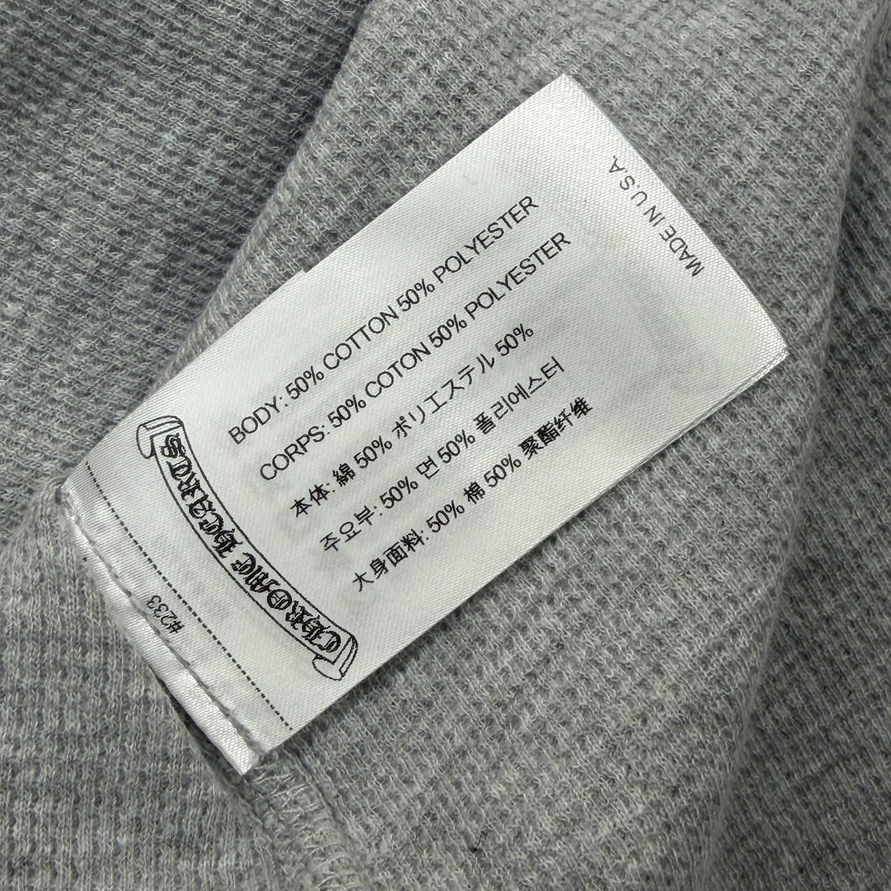Chrome Hearts Chrome Hearts Scroll Logo Grey Thermal L/S L Size US L / EU 52-54 / 3 - 6 Thumbnail