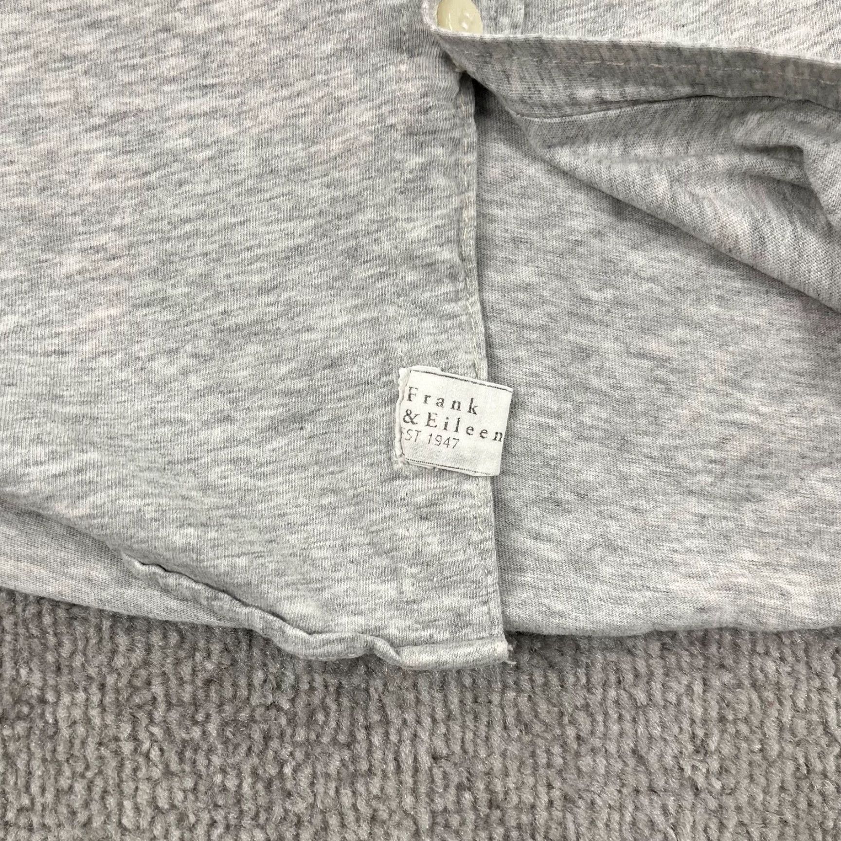 Frank & Eileen VINTAGE Frank & Eileen Women's Shirt XS Gray Casual Long Sleeve Button-Up 100% Cotton Size XS / US 0-2 / IT 36-38 - 6 Thumbnail