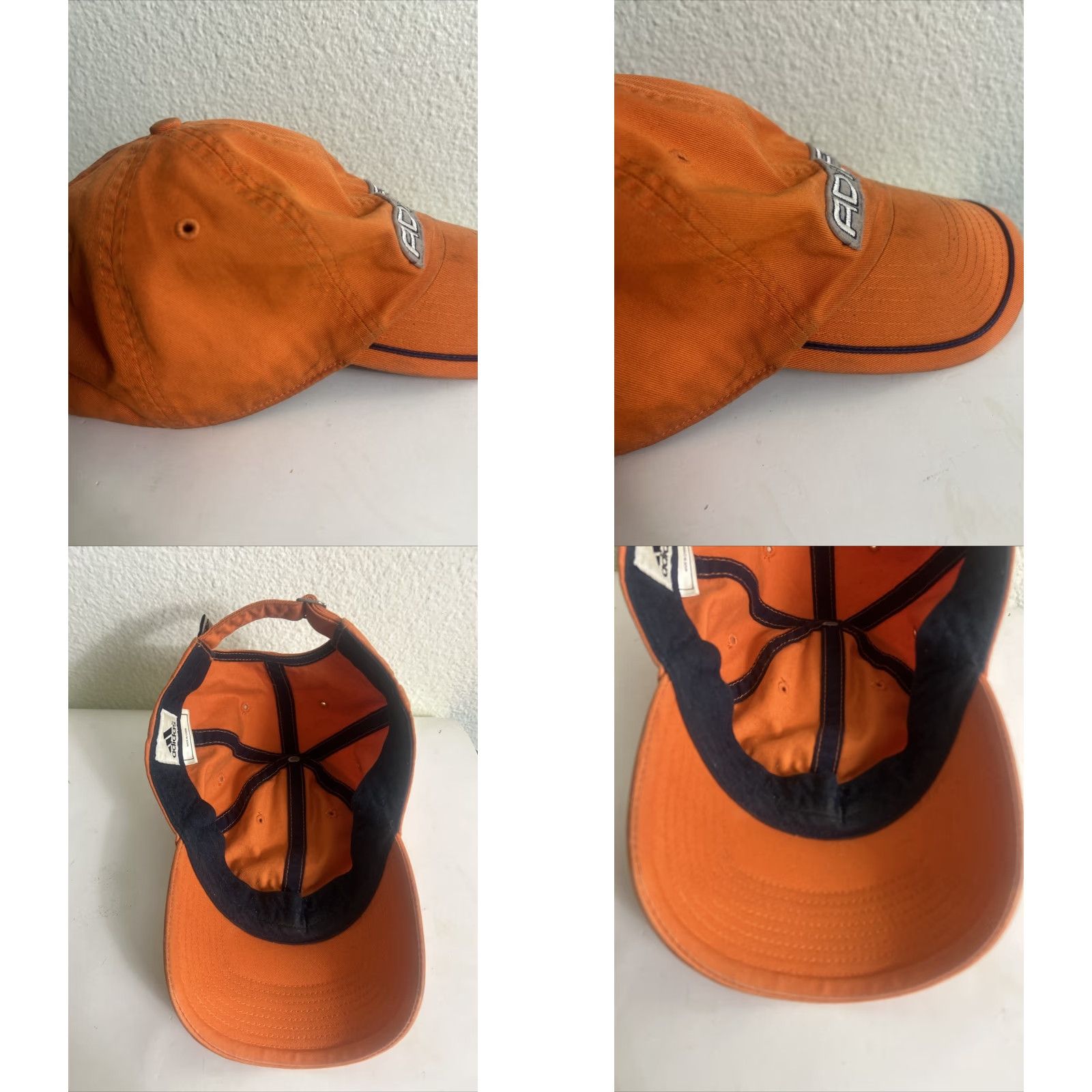 Adidas VINTAGE Adidas Orange Strap Back Baseball Hat Adjustable Men Adjustable Orange Baseball Cap Mens Size ONE SIZE - 9 Thumbnail