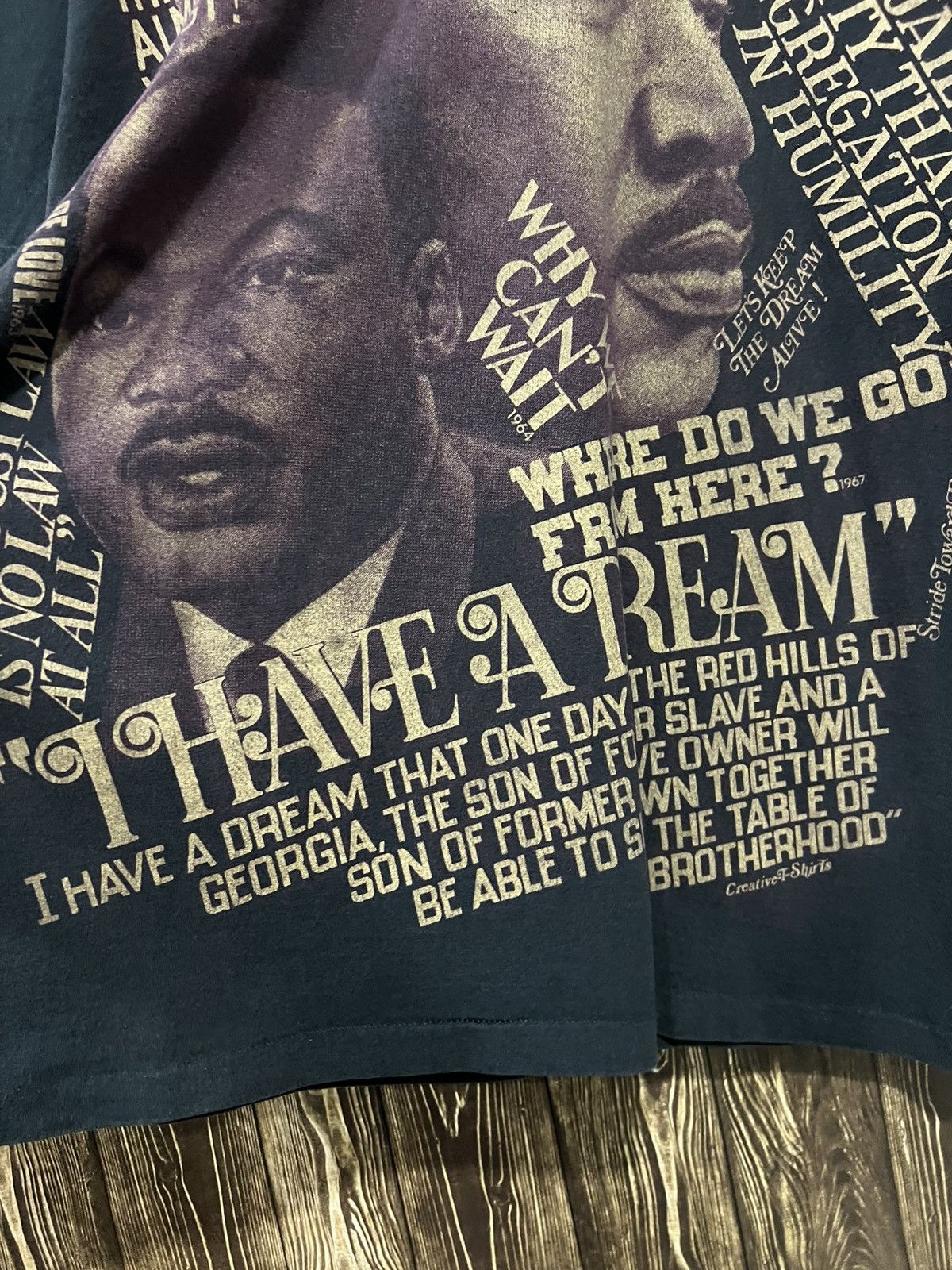 Vintage Vintage 90s Martin Luther King ‘Freedom’ Tshirt Size US L / EU 52-54 / 3 - 3 Thumbnail