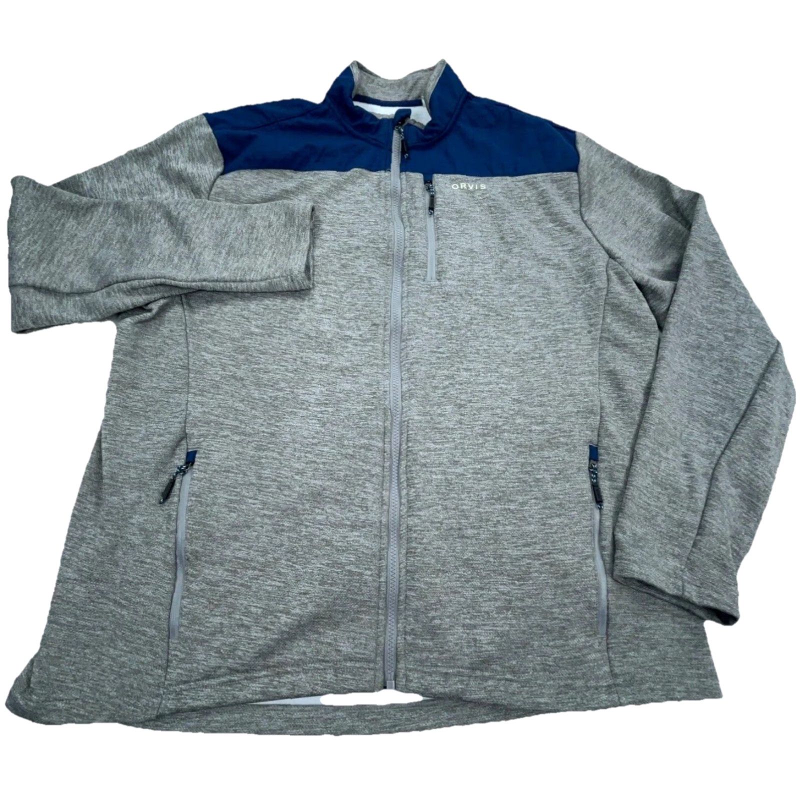 Orvis Orvis Jacket Men XL Gray Full Zip Lightweight Lined Pockets Breathable Regular Fit Holiday? (Note: must avoid adding text) Size US XL / EU 56 / 4 - 2 Thumbnail