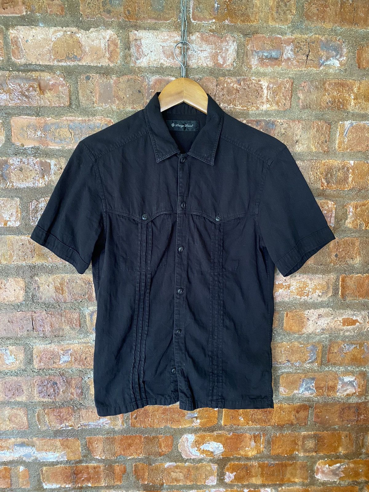 Japanese Brand × Le Grande Bleu (L.G.B.) × Lounge Lizard Lounge Lizard Japan Black pleated shirt Size US M / EU 48-50 / 2 - 2 Thumbnail