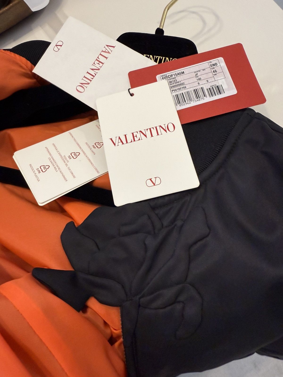 Valentino Valentino Men Bomber Black 3D flower Collar Size US S / EU 44-46 / 1 - 18 Thumbnail