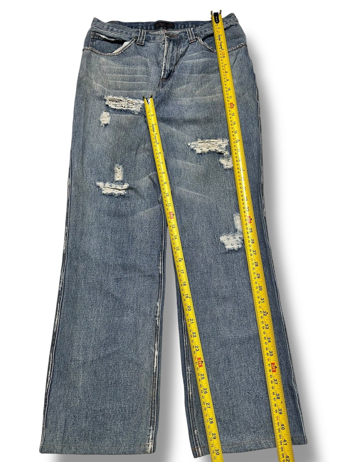 Japanese Brand Japan Jeans Distressed Straight Loose Style With Faded Wash Size US 32 / EU 48 - 11 Thumbnail