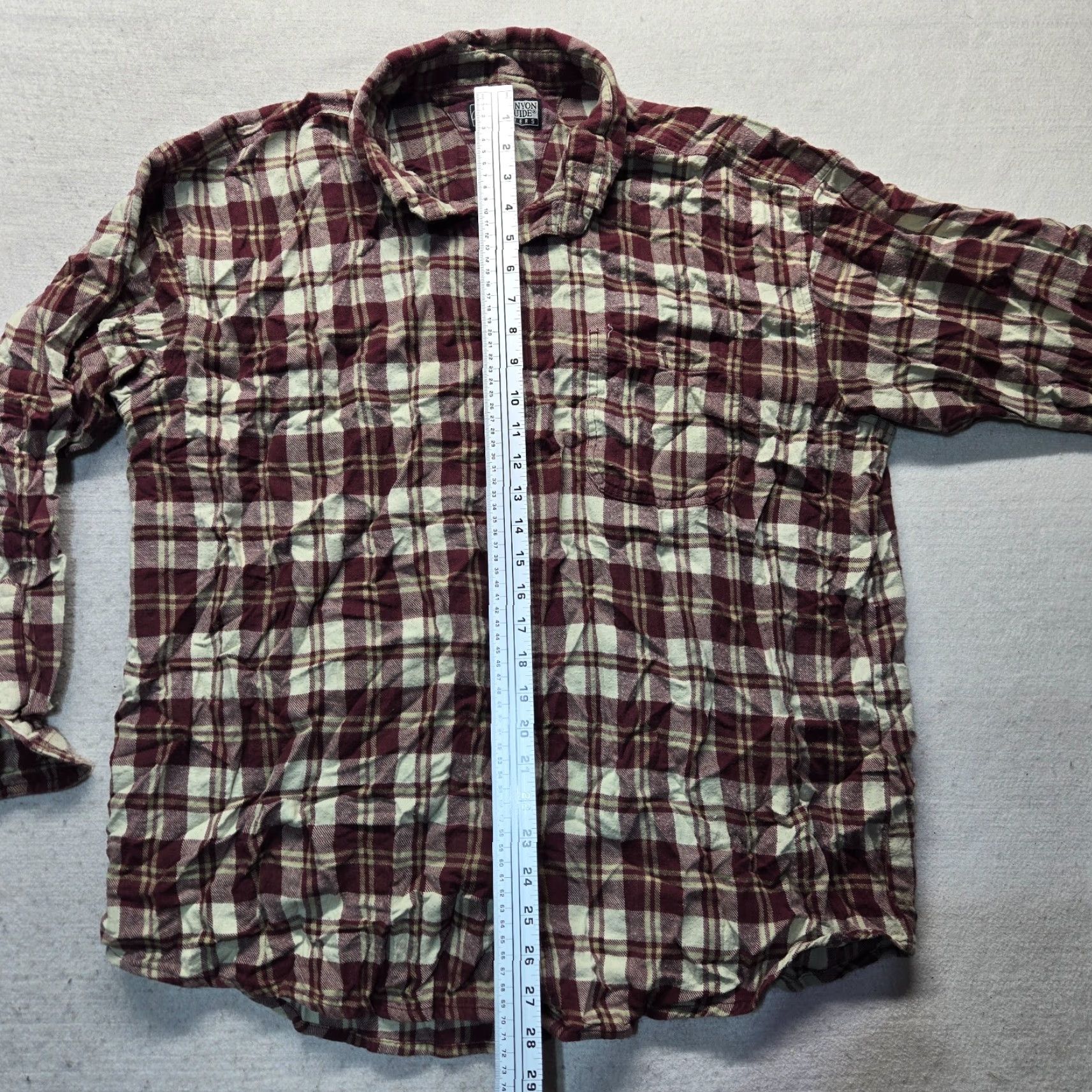 Urban Outfitters VINTAGE Outfitters Men’s Long Sleeve Red Plaid Flannel Shirt 2X Big & Tall Casual Warm Size US XXL / EU 58 / 5 - 6 Thumbnail