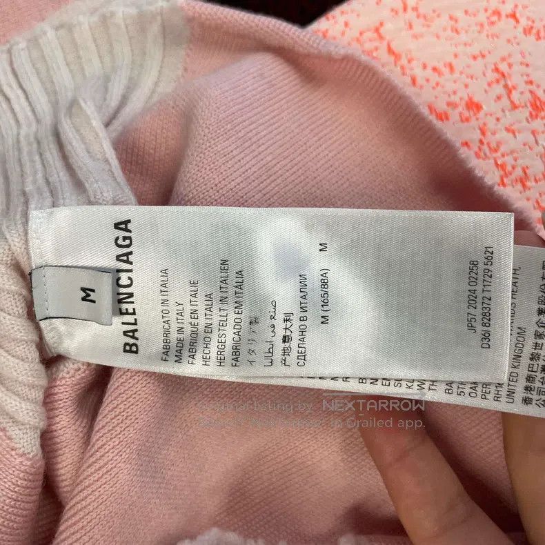 Balenciaga Balenciaga Knitted Sweater Pink Size M Size M / US 6-8 / IT 42-44 - 5 Thumbnail