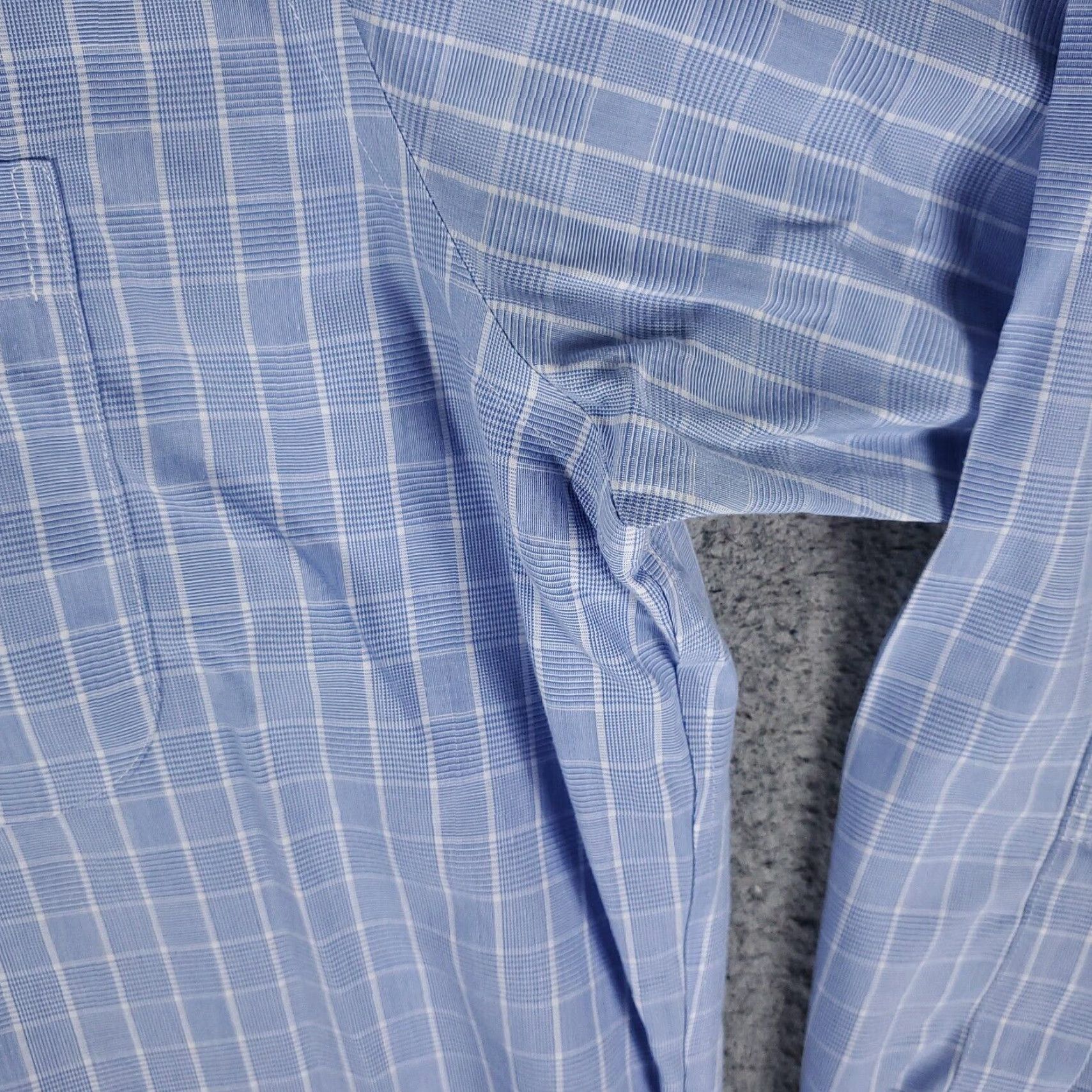 Brooks Brothers VINTAGE Brooks Brothers Dress Shirt Men Size 16.5 Blue Check Cotton Business Casual Button Up Long Sleeve Size 42R - 4 Thumbnail