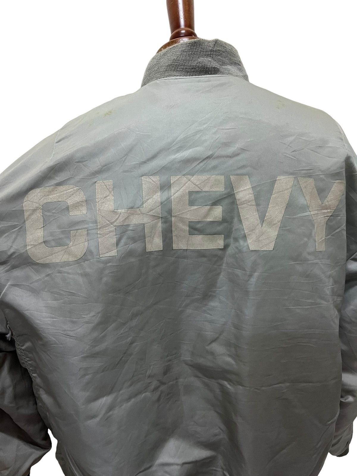 Vintage Vintage Chevrolet Racing Bomber Jacket Size US L / EU 52-54 / 3 - 3 Thumbnail
