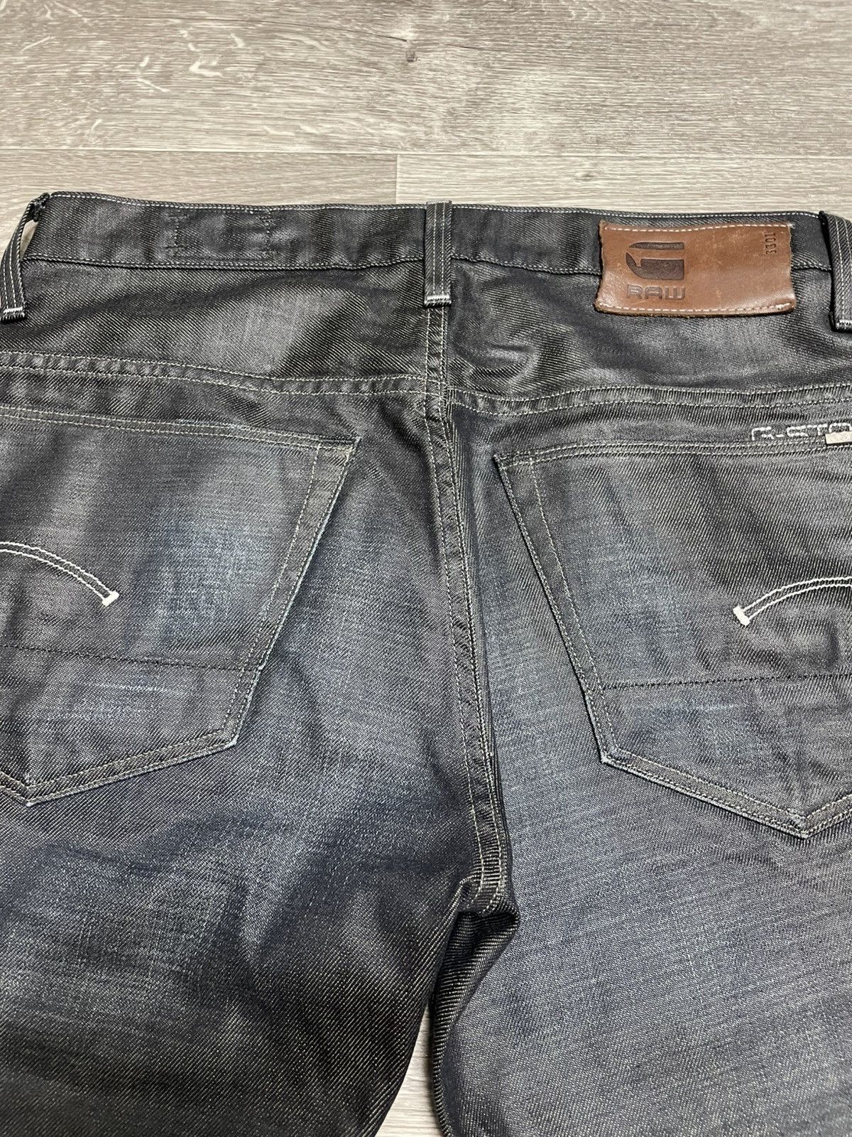 G-Star 32/32 Vintage G-Star Raw 3301 Straight Washed Denim Jeans Size US 32 / EU 48 - 23 Thumbnail