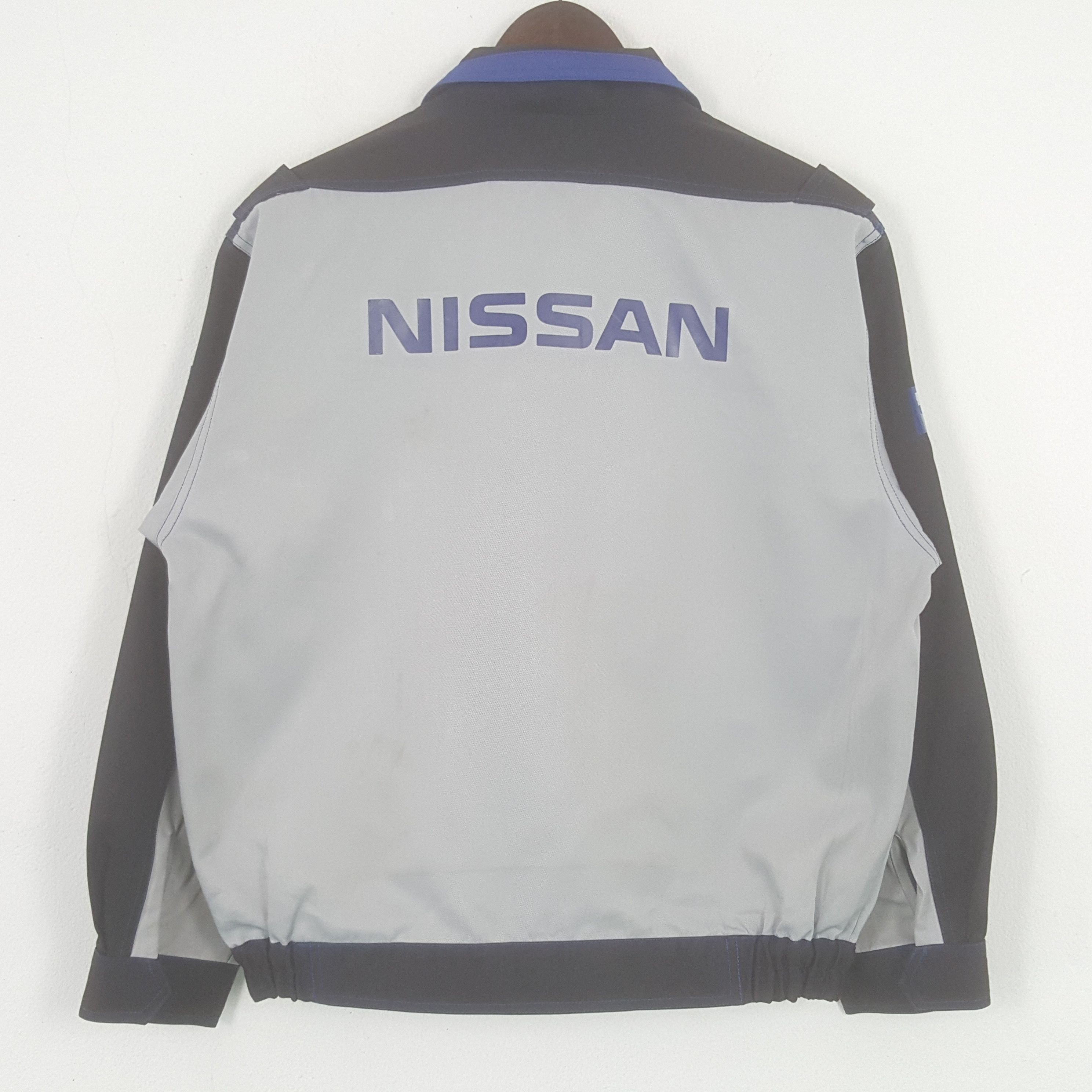 Japanese Brand × Vintage Vintage Nissan Blue Stage Racing Worker Sport Jacket Size US L / EU 52-54 / 3 - 1 Thumbnail