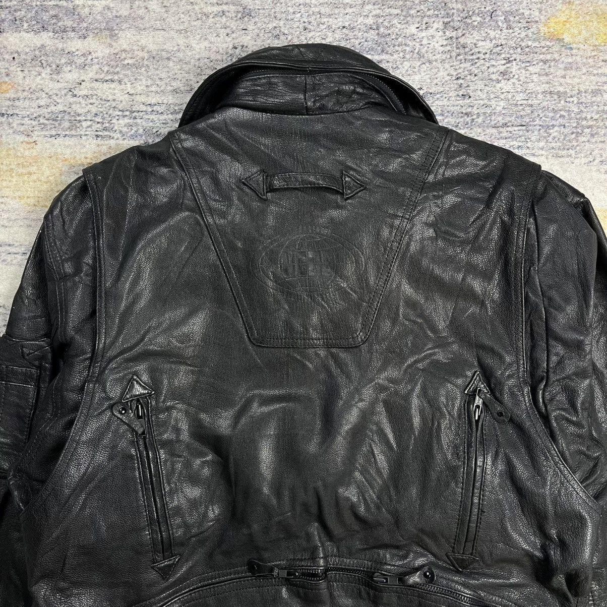 Kadoya Vintage 2000s Kadoya New concepter riding leather jacket Size US M / EU 48-50 / 2 - 9 Thumbnail