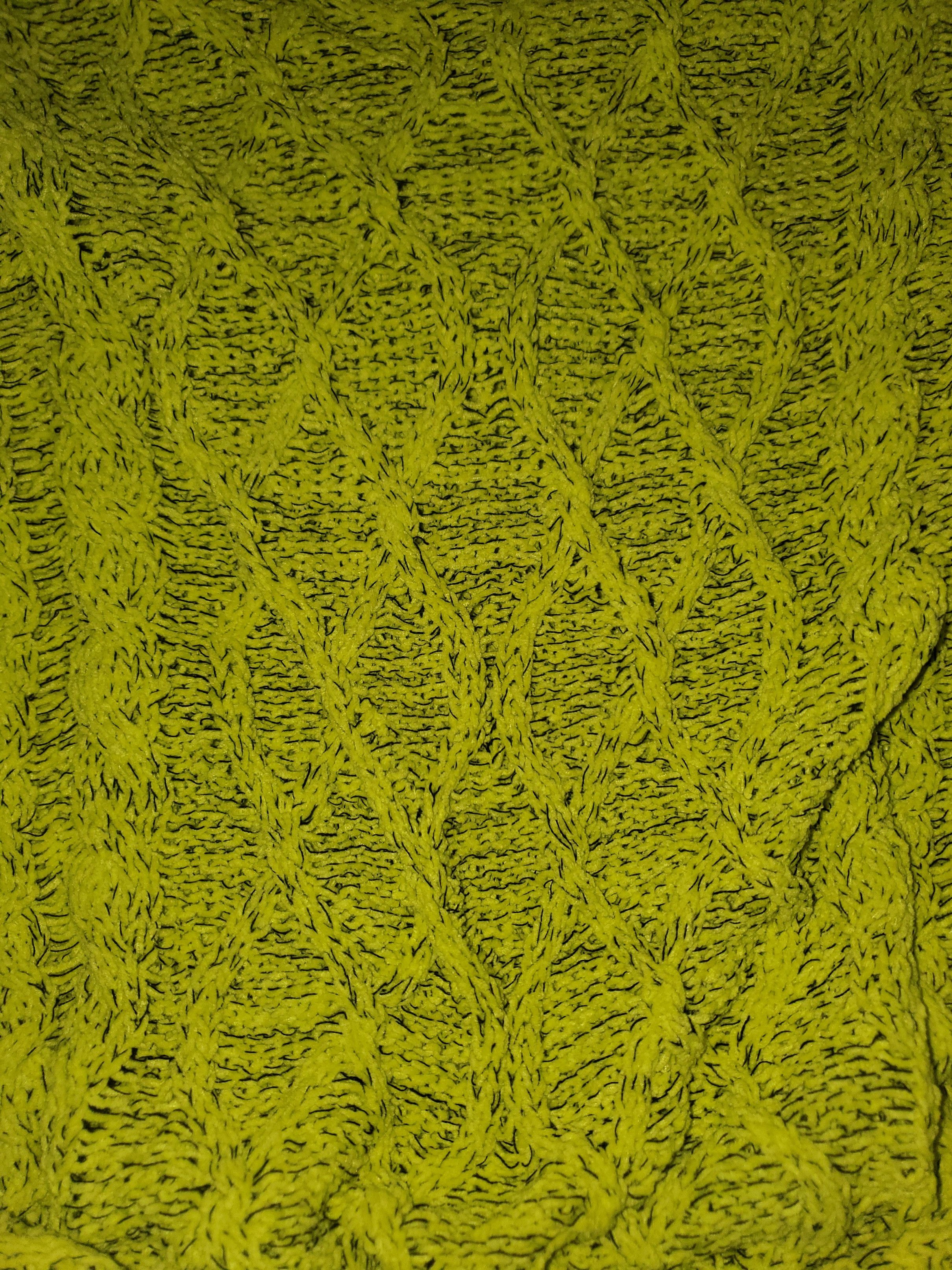 Other Women's Bright Neon Cable Knit Sweater (size XL) Size XL / US 12-14 / IT 48-50 - 2 Thumbnail