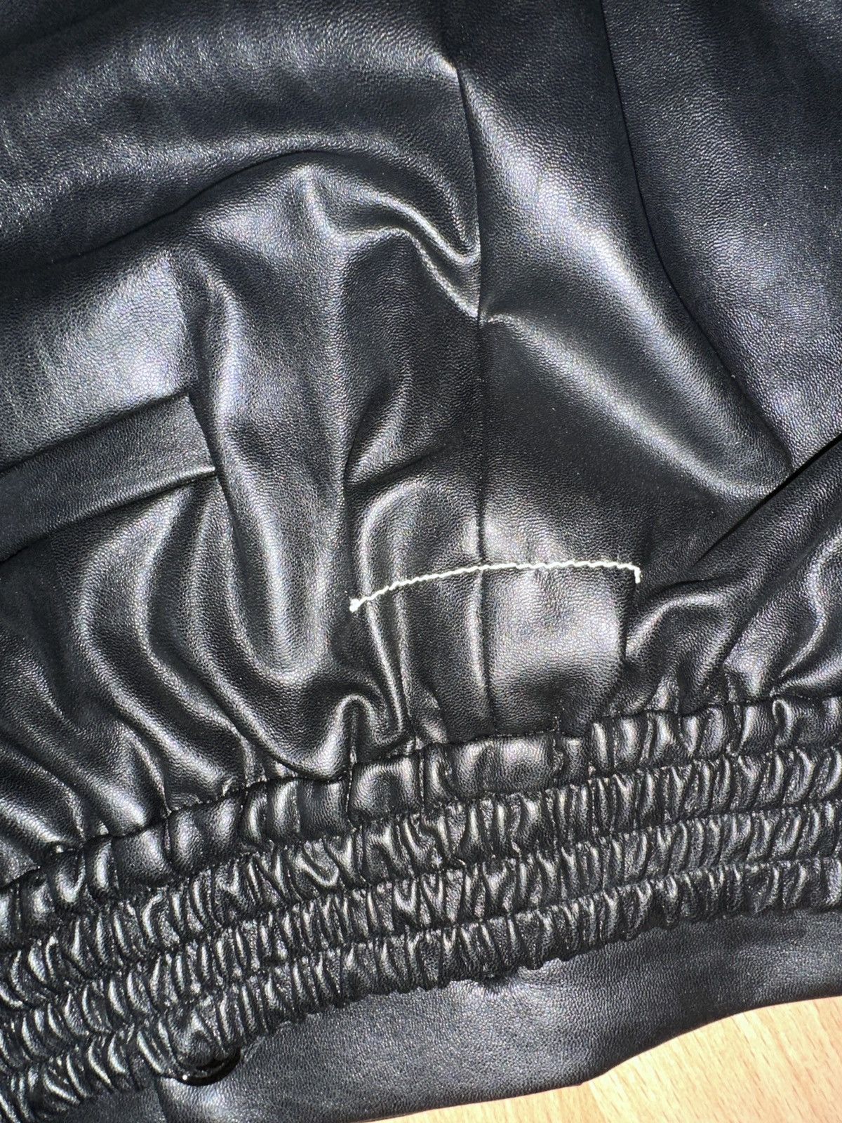 MM6 Hybrid Waist Vegan Leather Pants Size US 44 / EU 60 - 3 Thumbnail