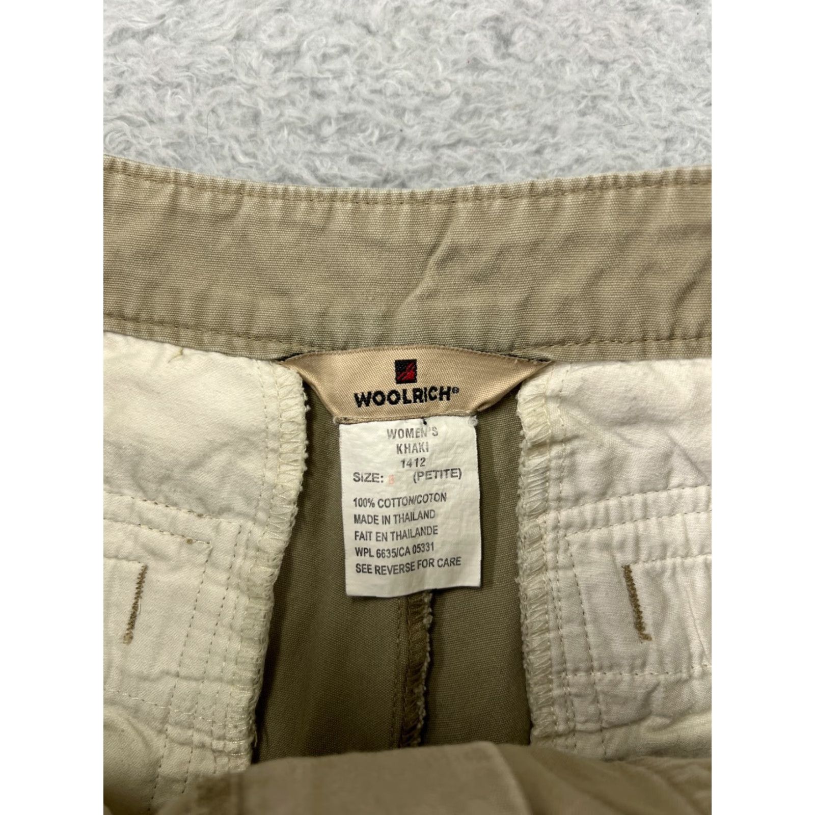 Eddie Bauer Woolrich Pants Womens Capri Beig e Khaki 5P Cotton 100% Eddie Bauer Capris Pant s Casual Fall Spring Summer Mens? Size 27" / US 4 / IT 40 - 3 Thumbnail