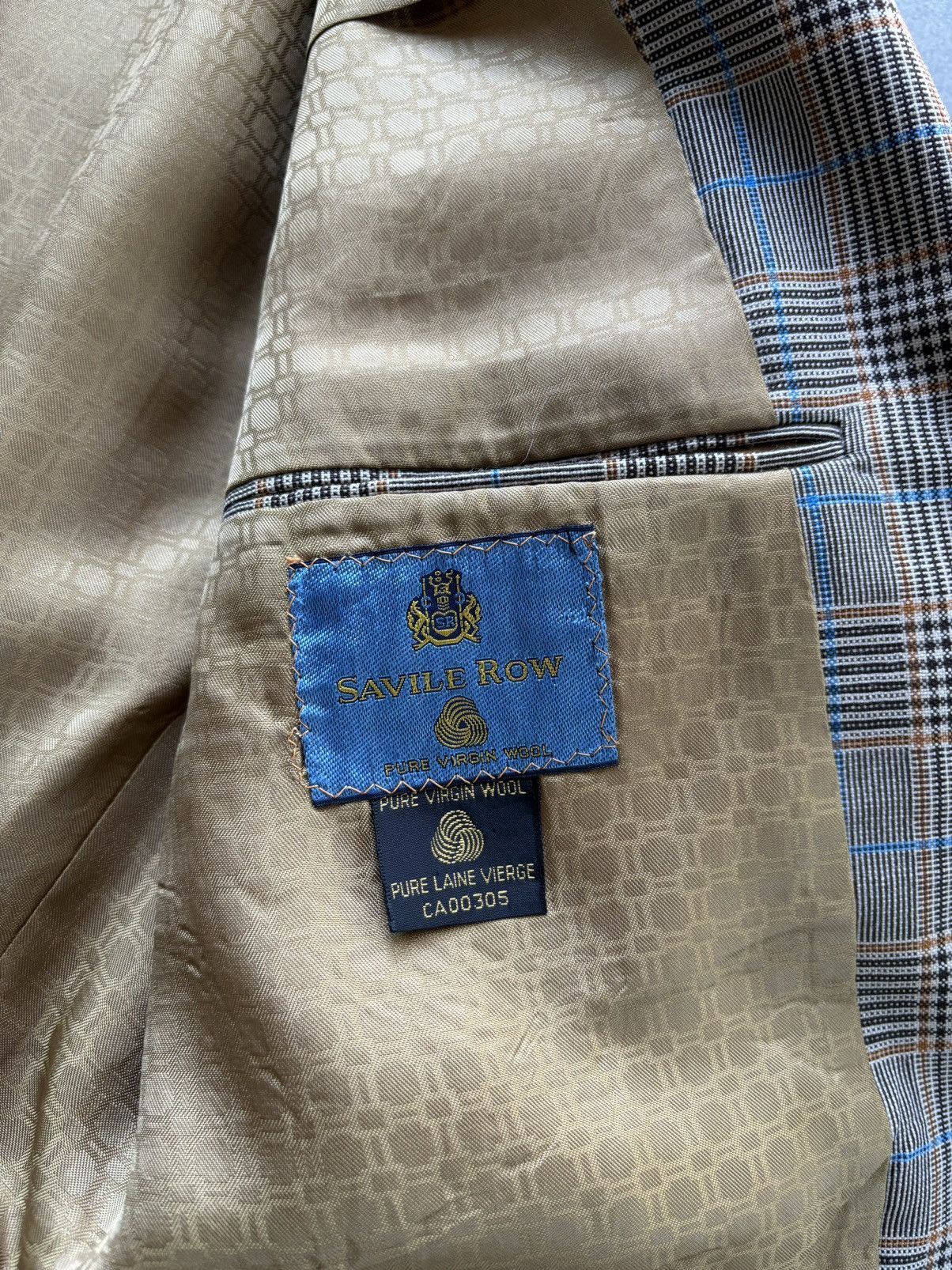 Savile Row × Vintage Vintage Plaid Blazer 70s Savile Row Sports Coat Union Made Size 34S - 6 Thumbnail